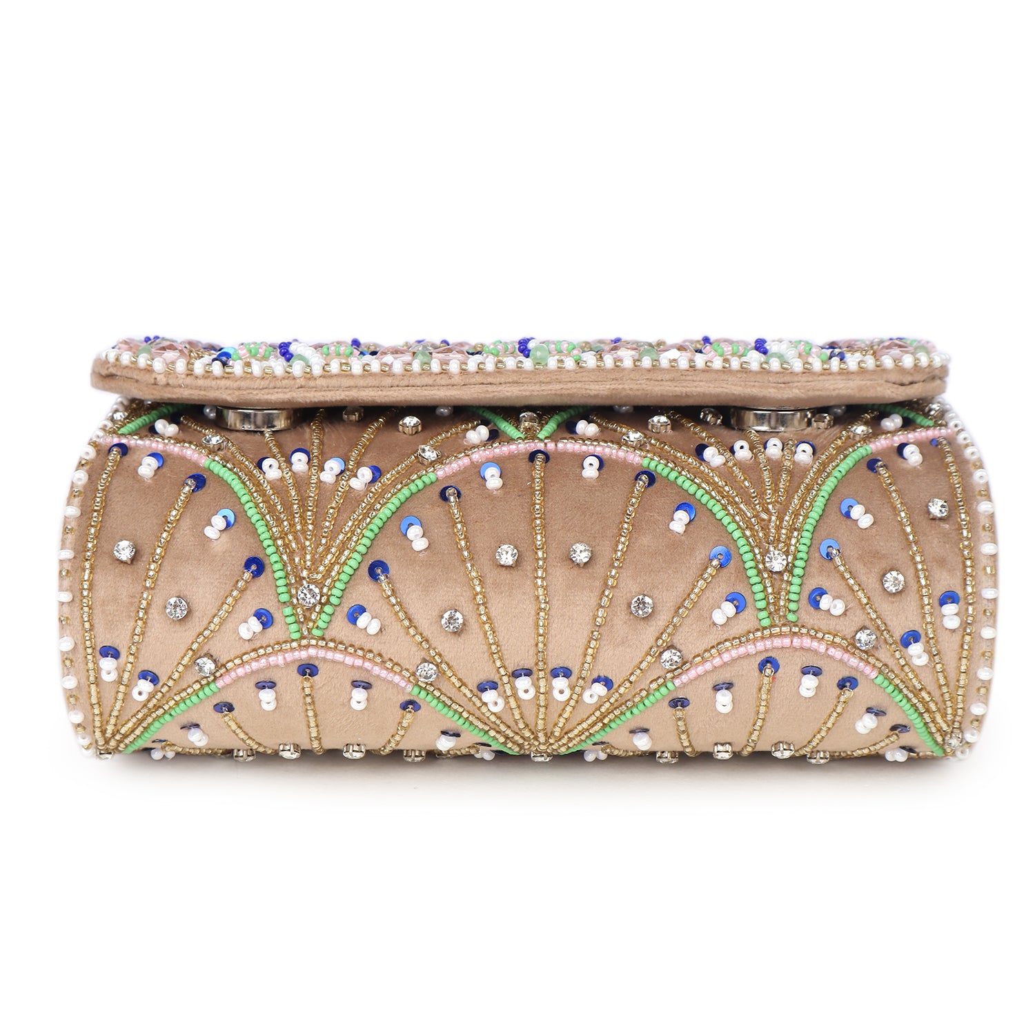 Vibrant Fringe Clutch