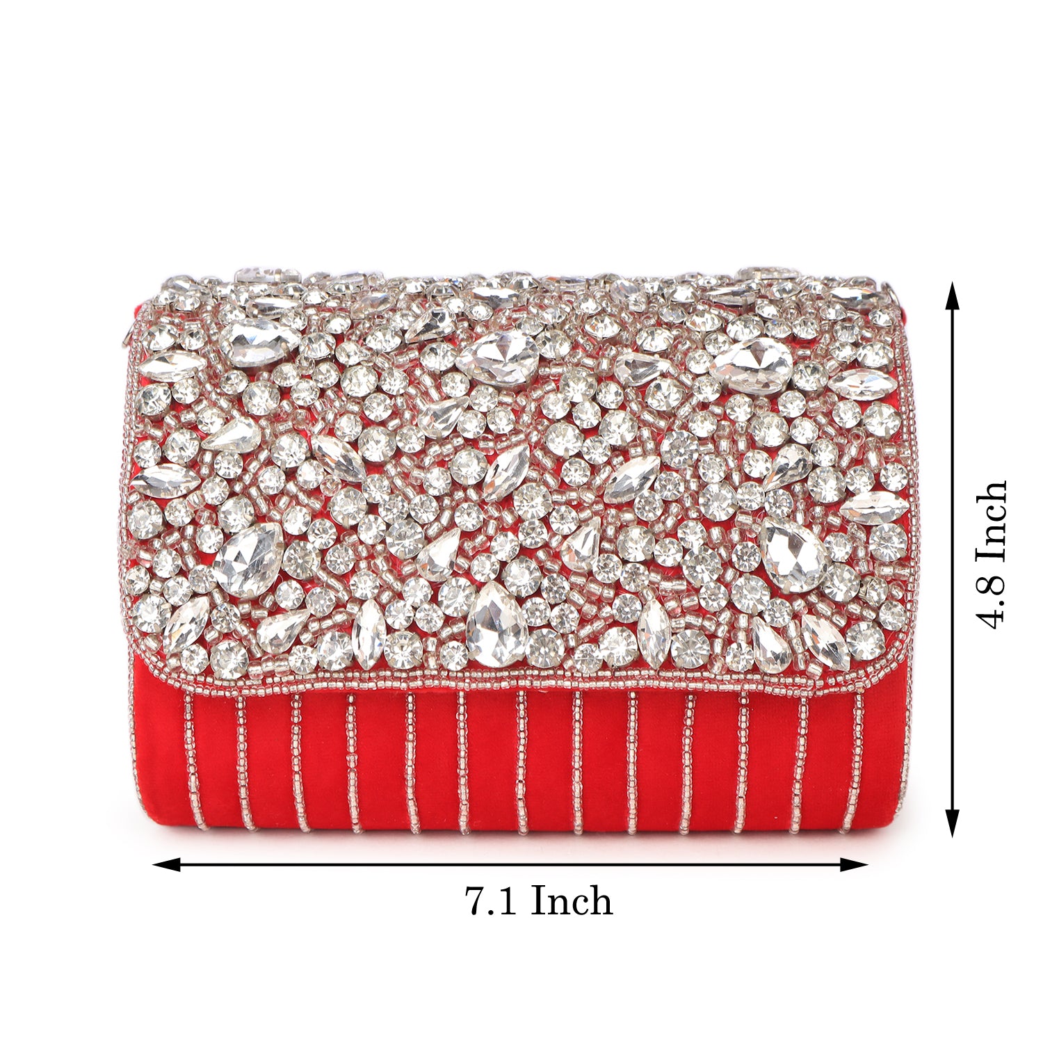 Magnolia Crystal Embellished Clutch