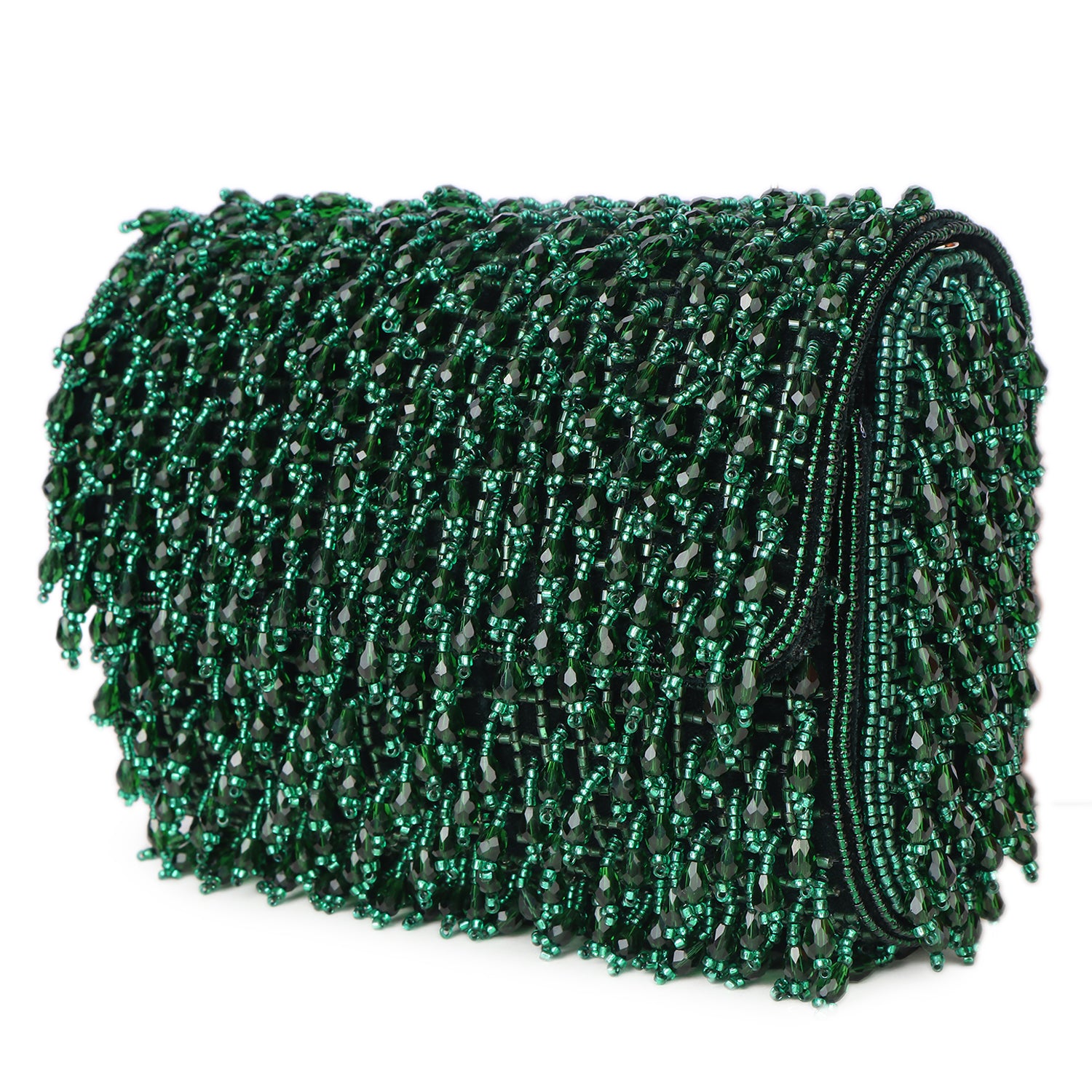 Fringe Drop Bead Clutch