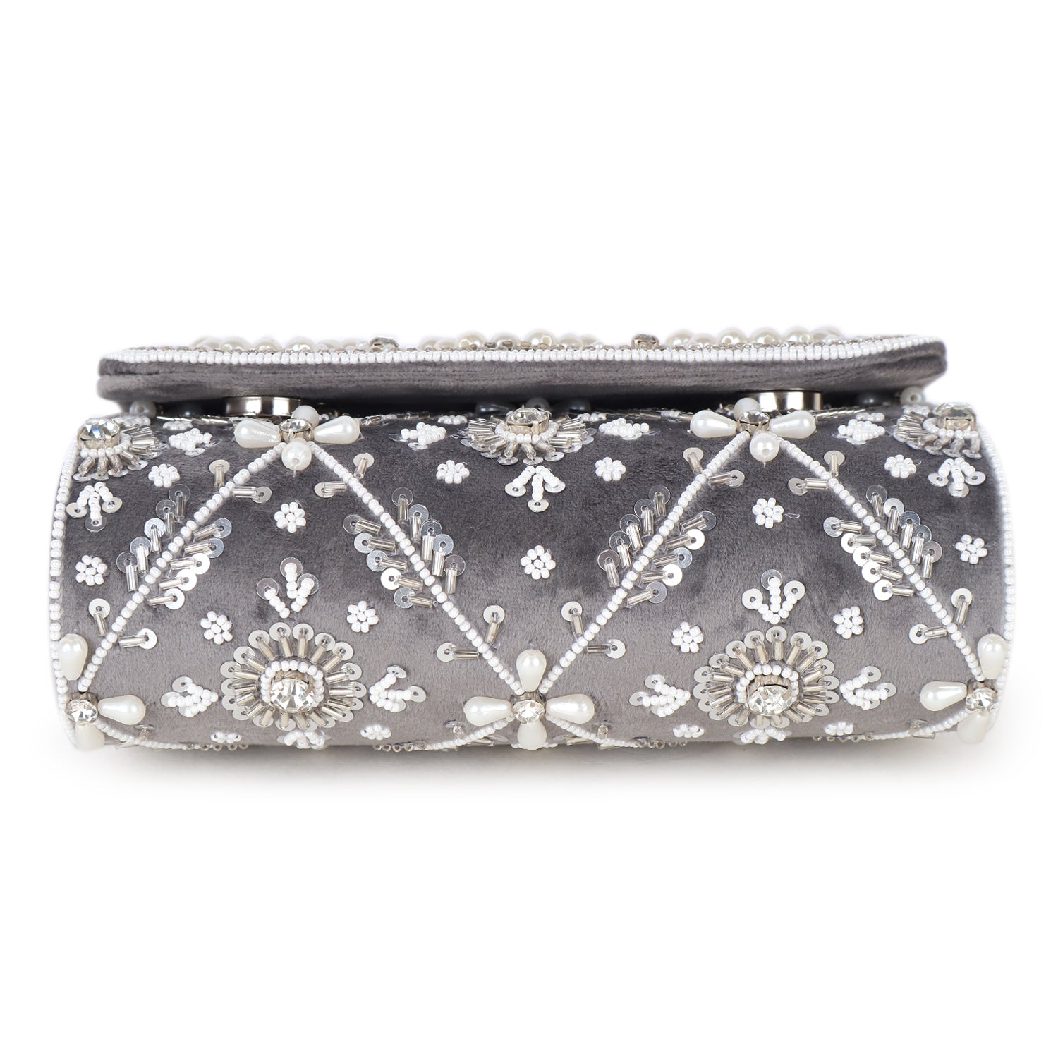 Magnolia Pearl Beaded Clutch