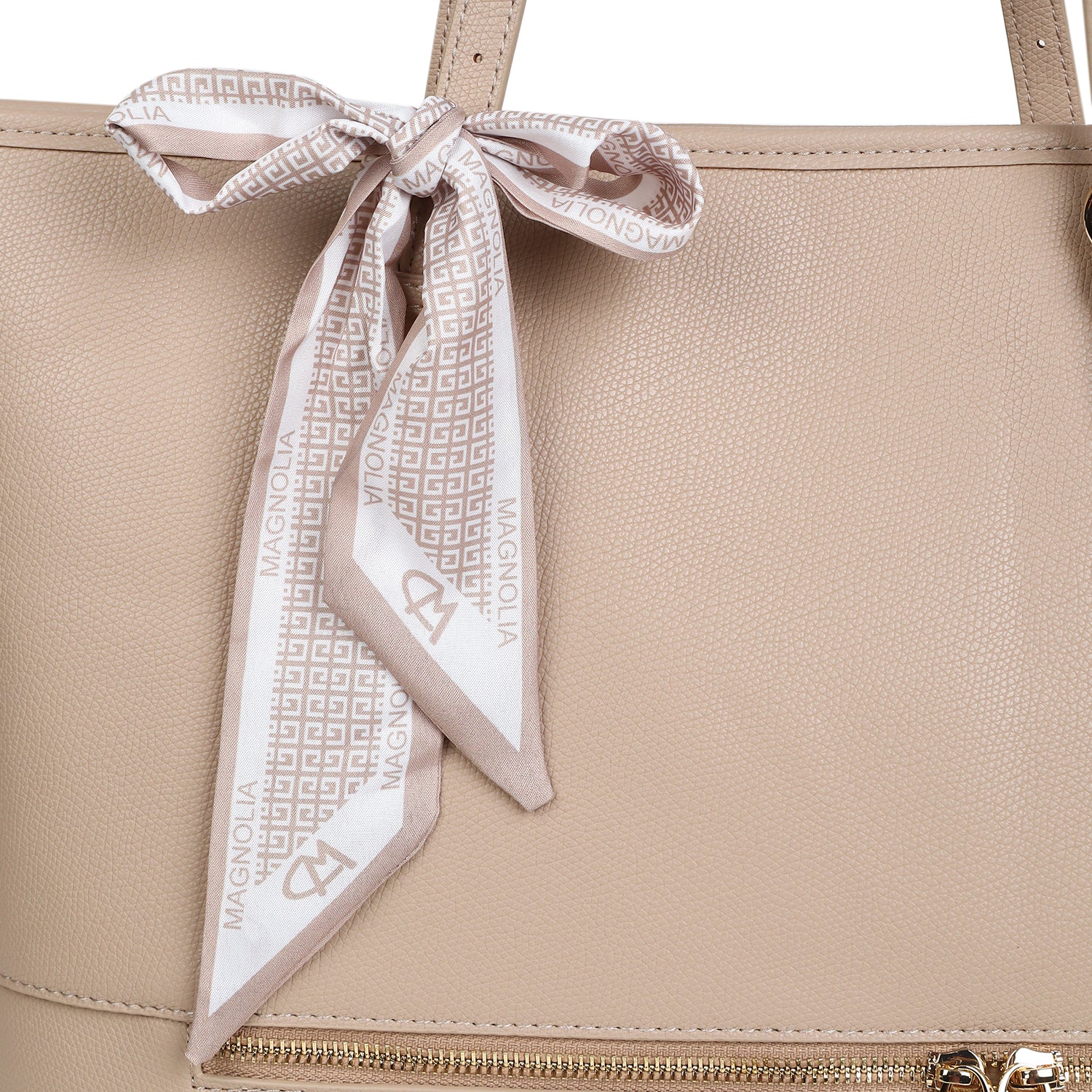 Magnolia Bruna Medium Tote Bag Beige