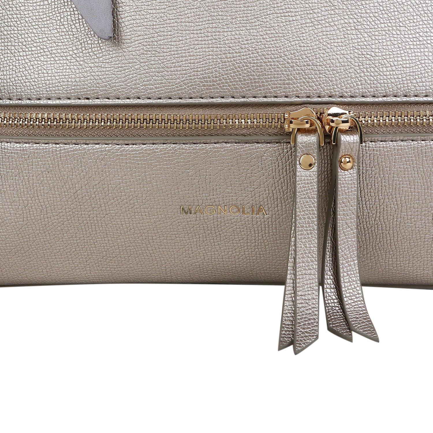 Magnolia Bruna Medium Tote Bag Silver