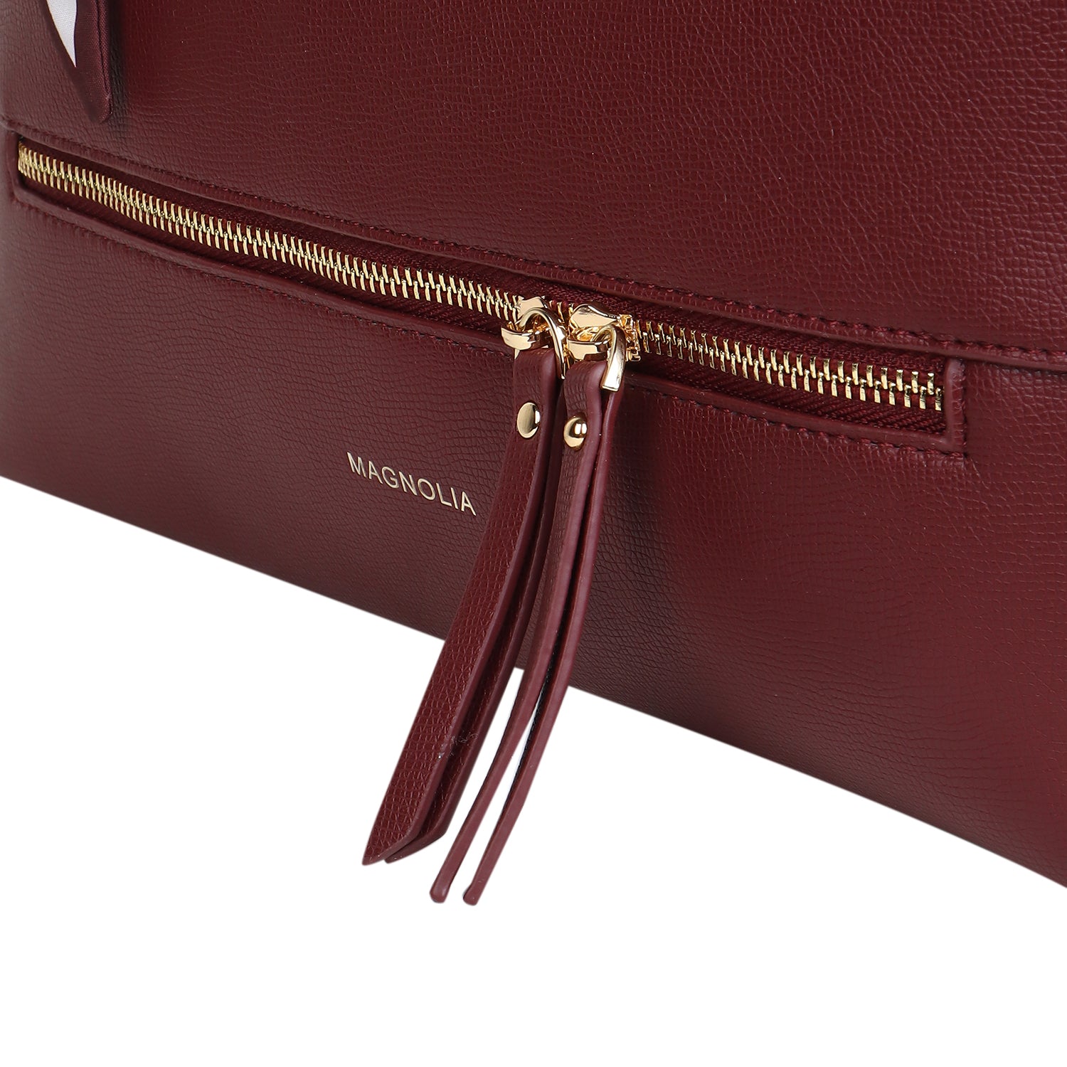 Magnolia Bruna Medium Tote Bag Maroon