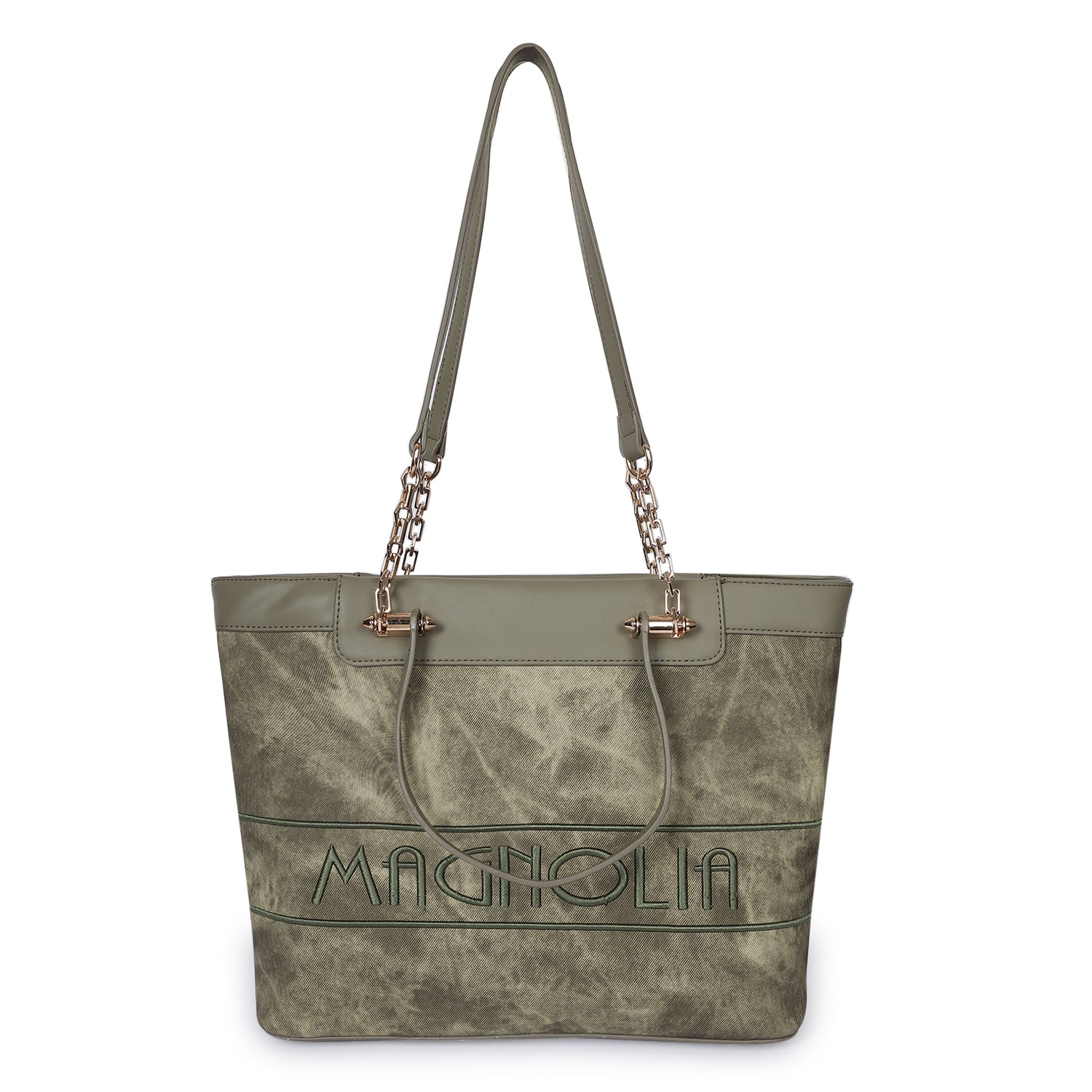 Magnolia Duo Tote Bag Moss Green