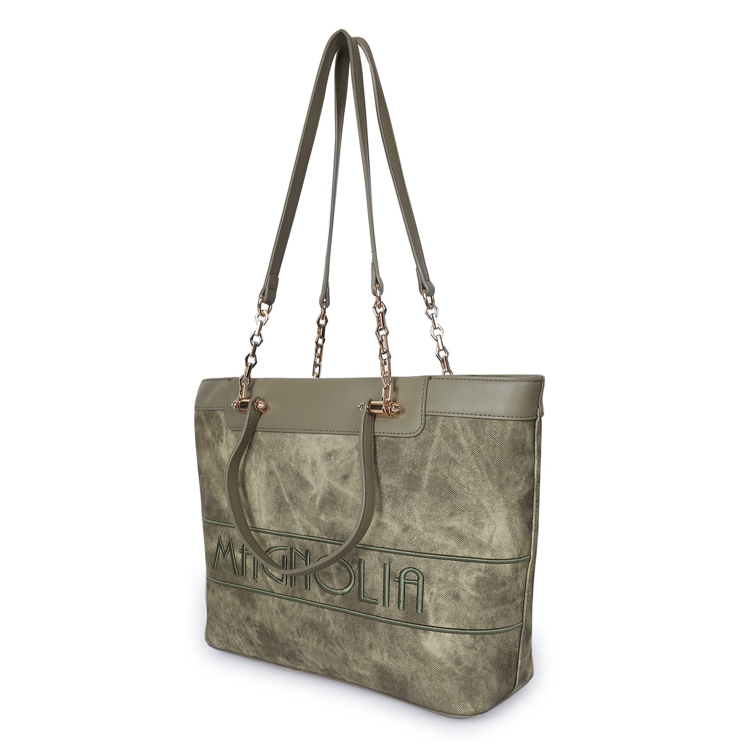 Magnolia Duo Tote Bag Moss Green