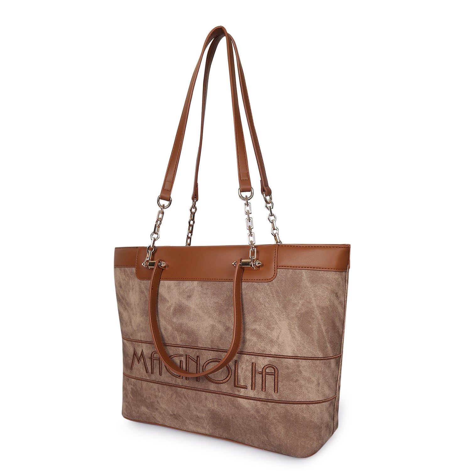 Magnolia Duo Tote Bag Brown