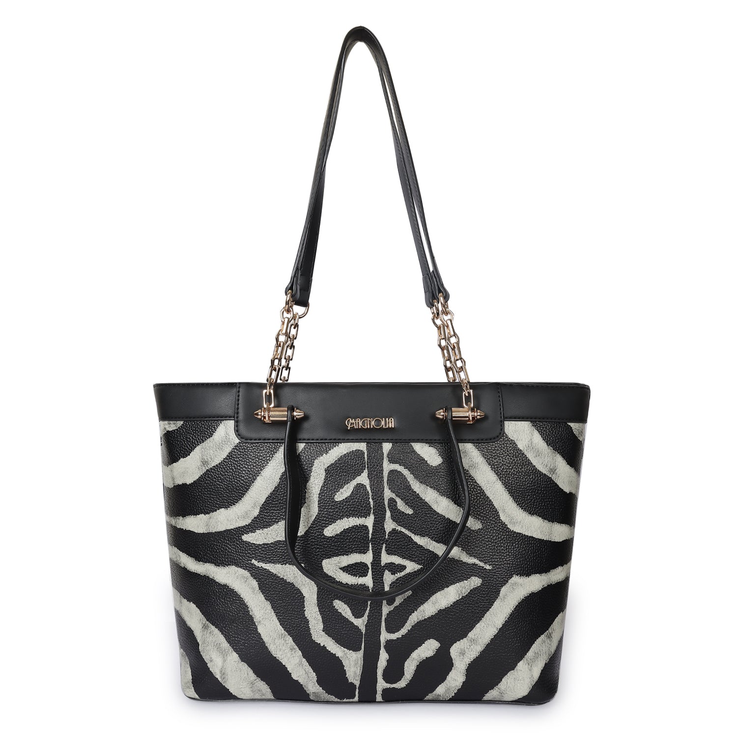 Magnolia Duo Tote Bag Zebra Print