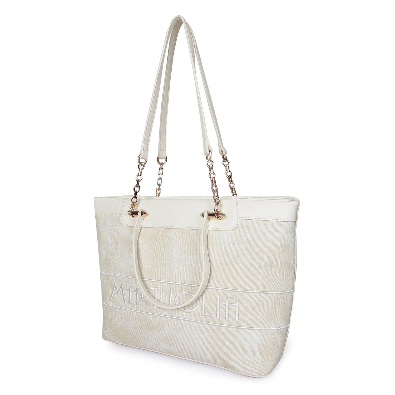 Magnolia Duo Tote Bag White