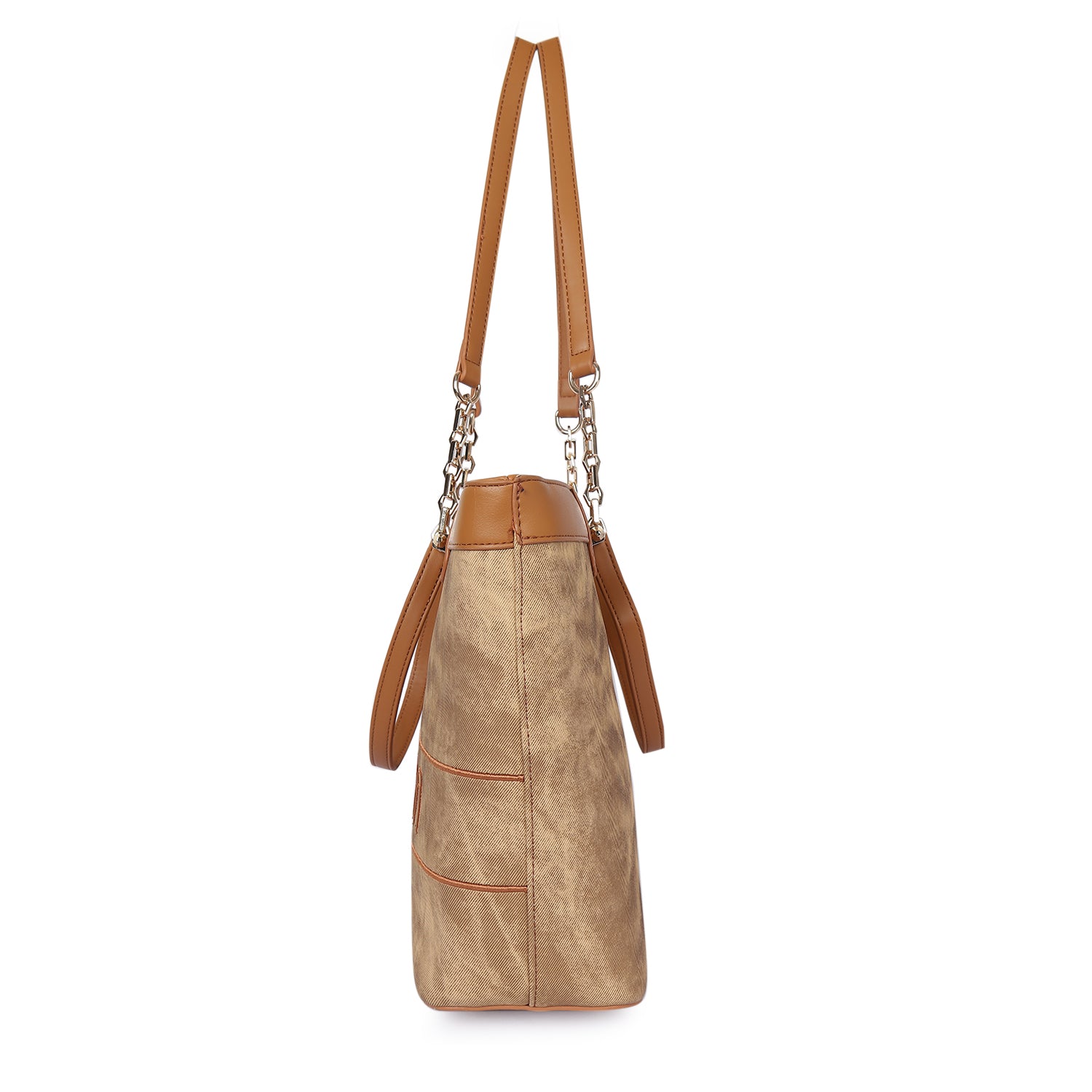 Magnolia Duo Tote Bag Caramel Brown