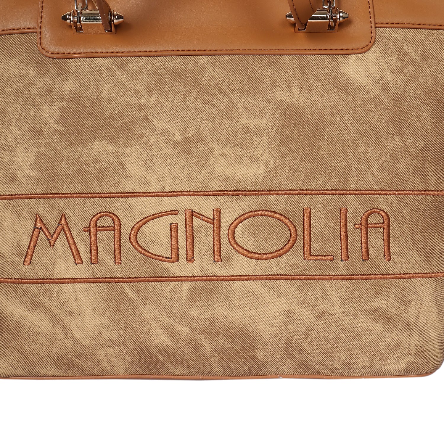 Magnolia Duo Tote Bag Caramel Brown