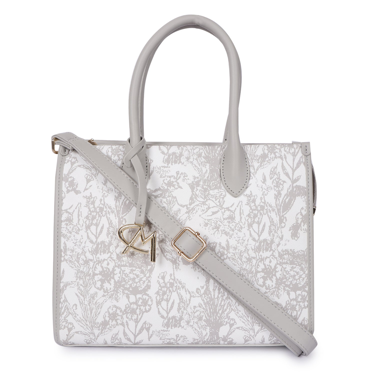 Magnolia Bloom Handbag Gray