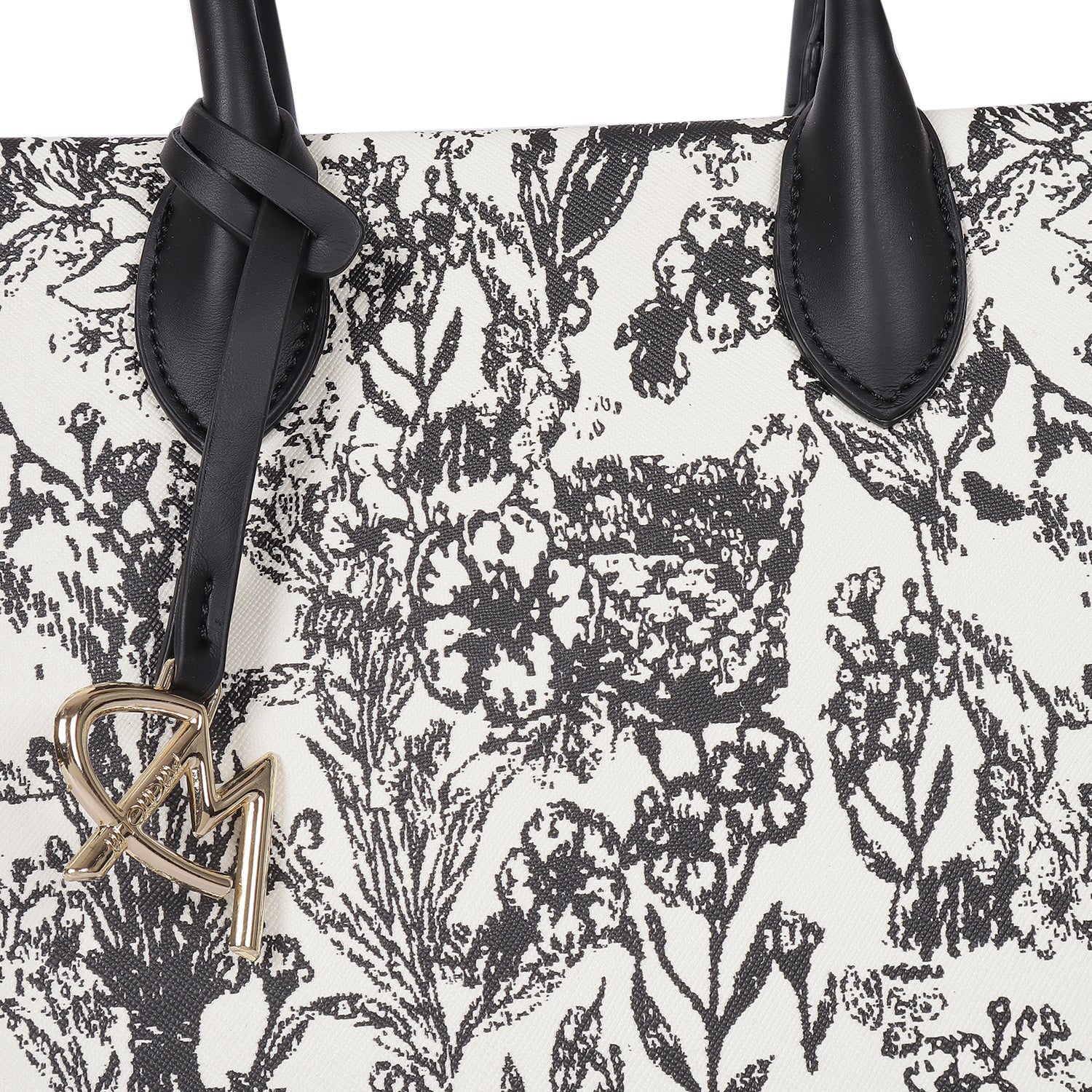 Magnolia Bloom Handbag Black