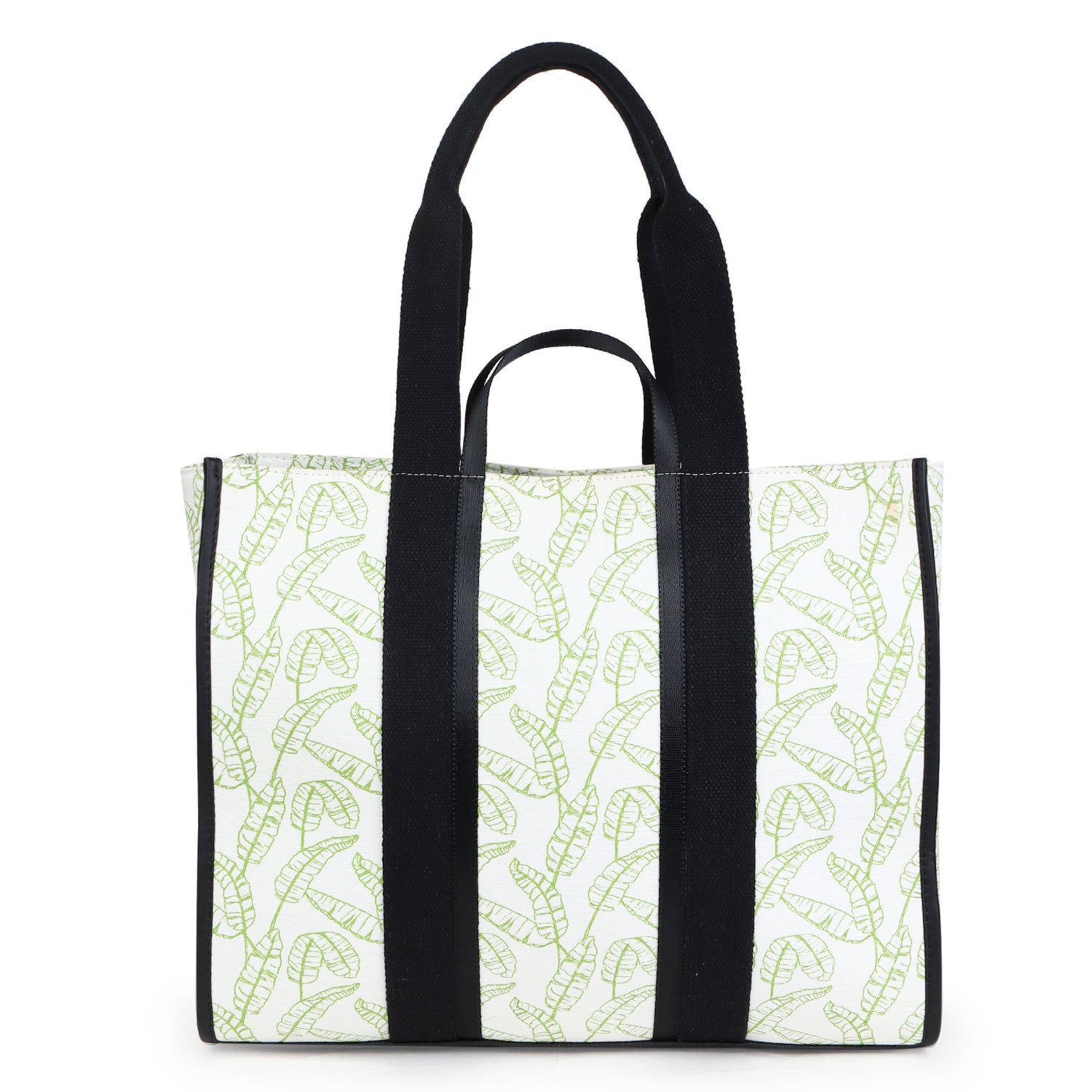 Magnolia Bianca Signature Tote Bag White & Green