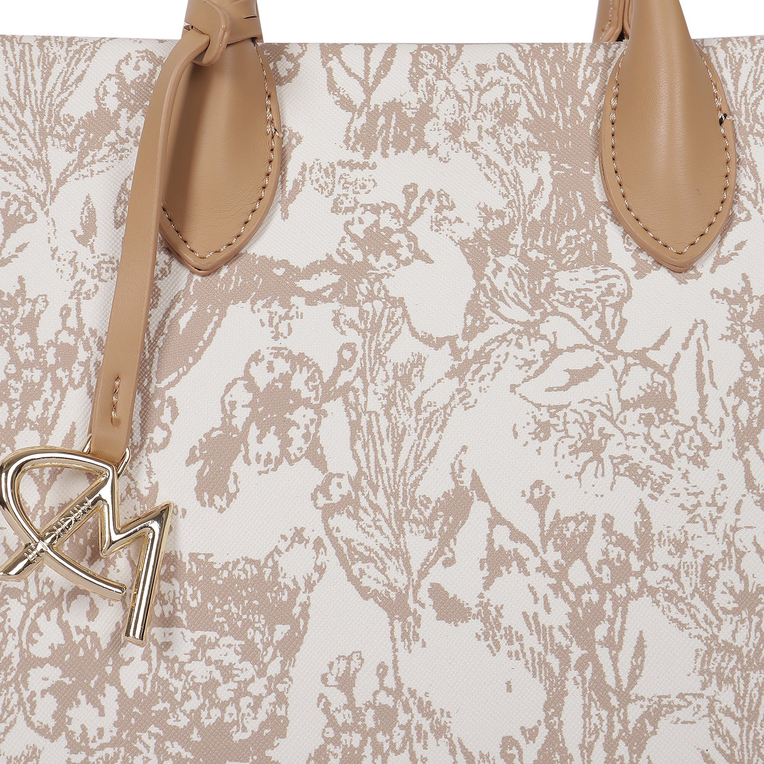 Magnolia Bloom Handbag Caramel Brown