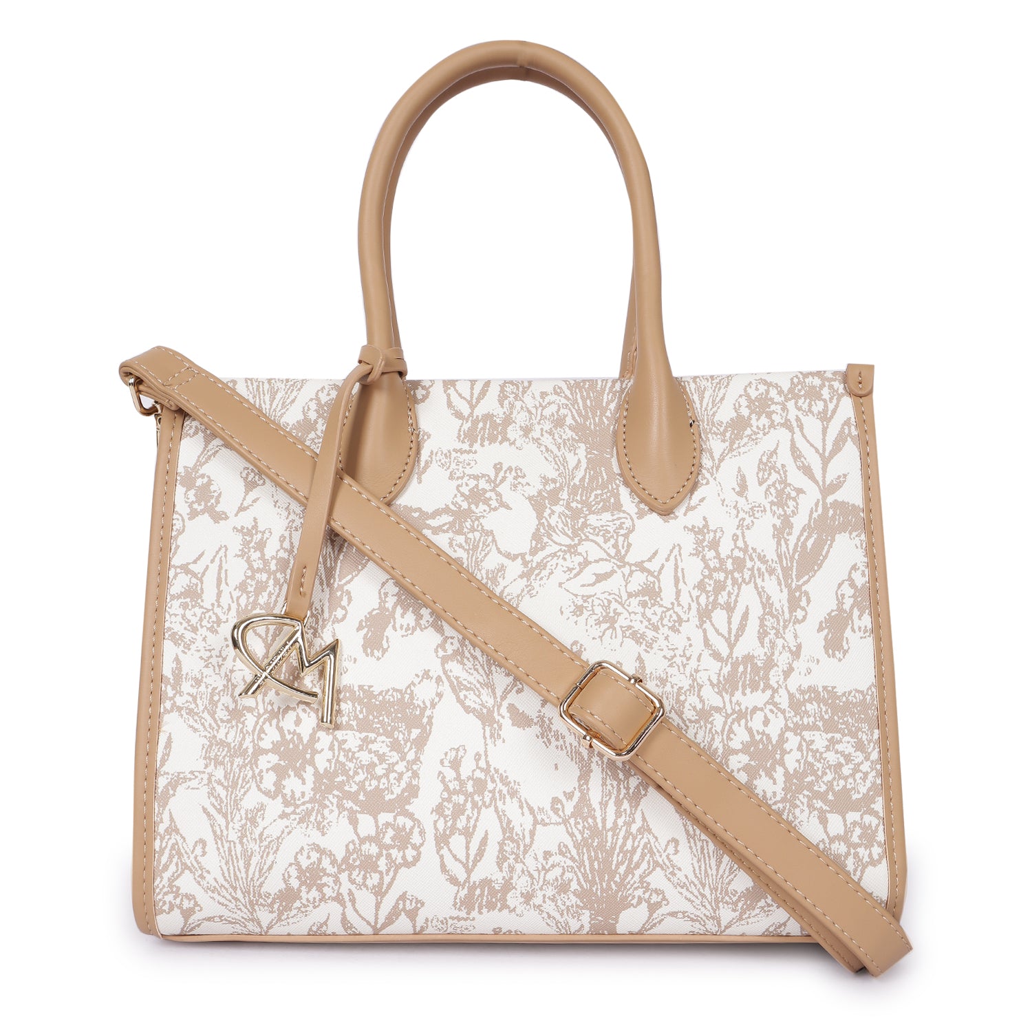 Magnolia Bloom Handbag Caramel Brown