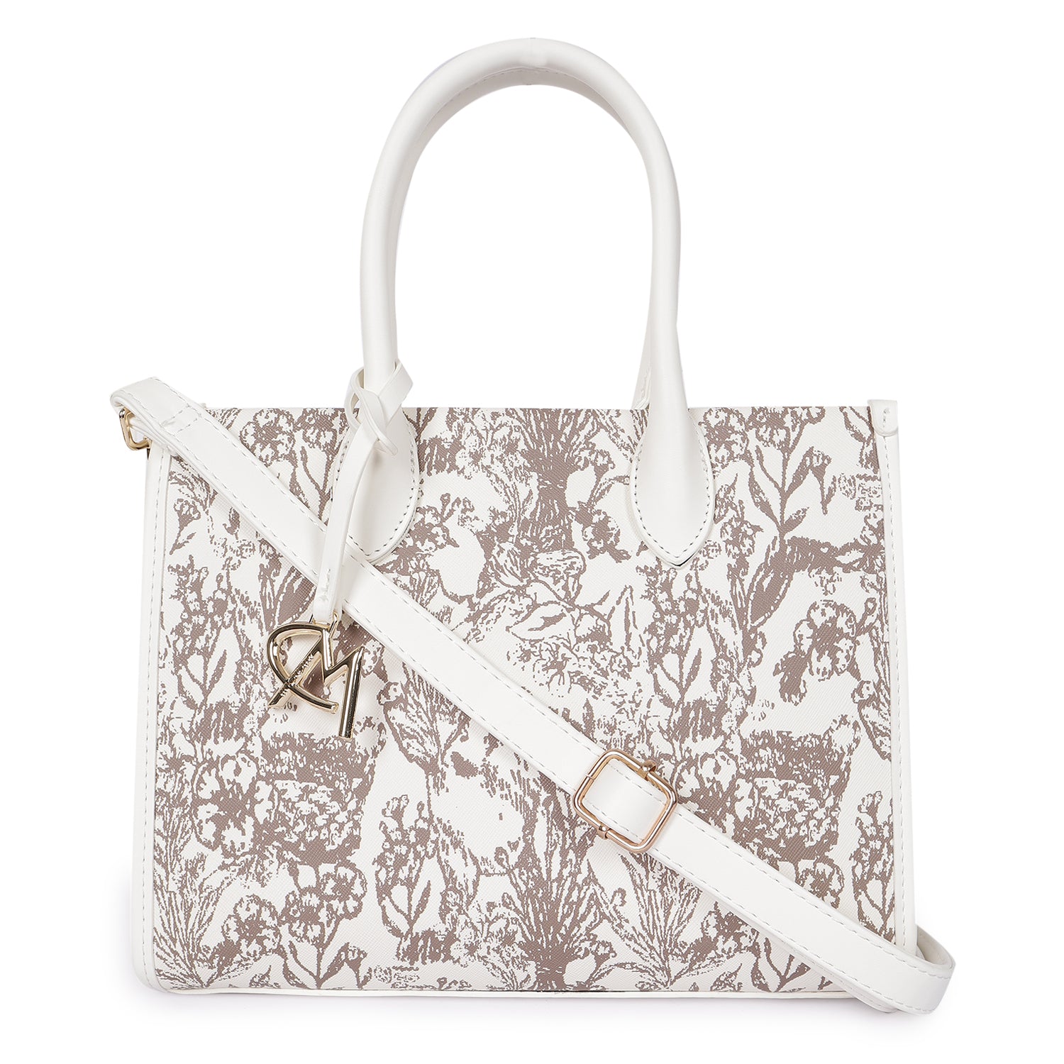 Magnolia Bloom Handbag White