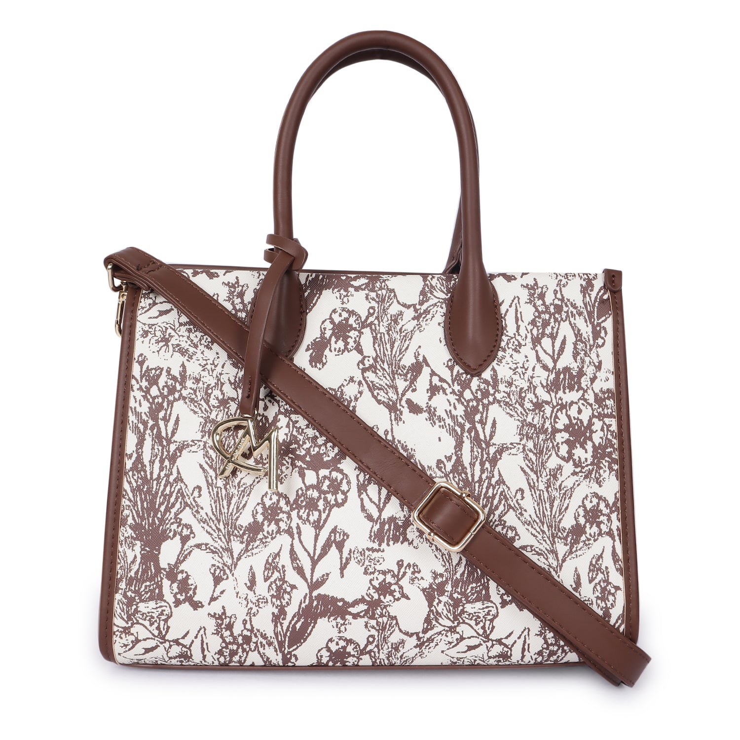 Magnolia Bloom Handbag Dark Brown