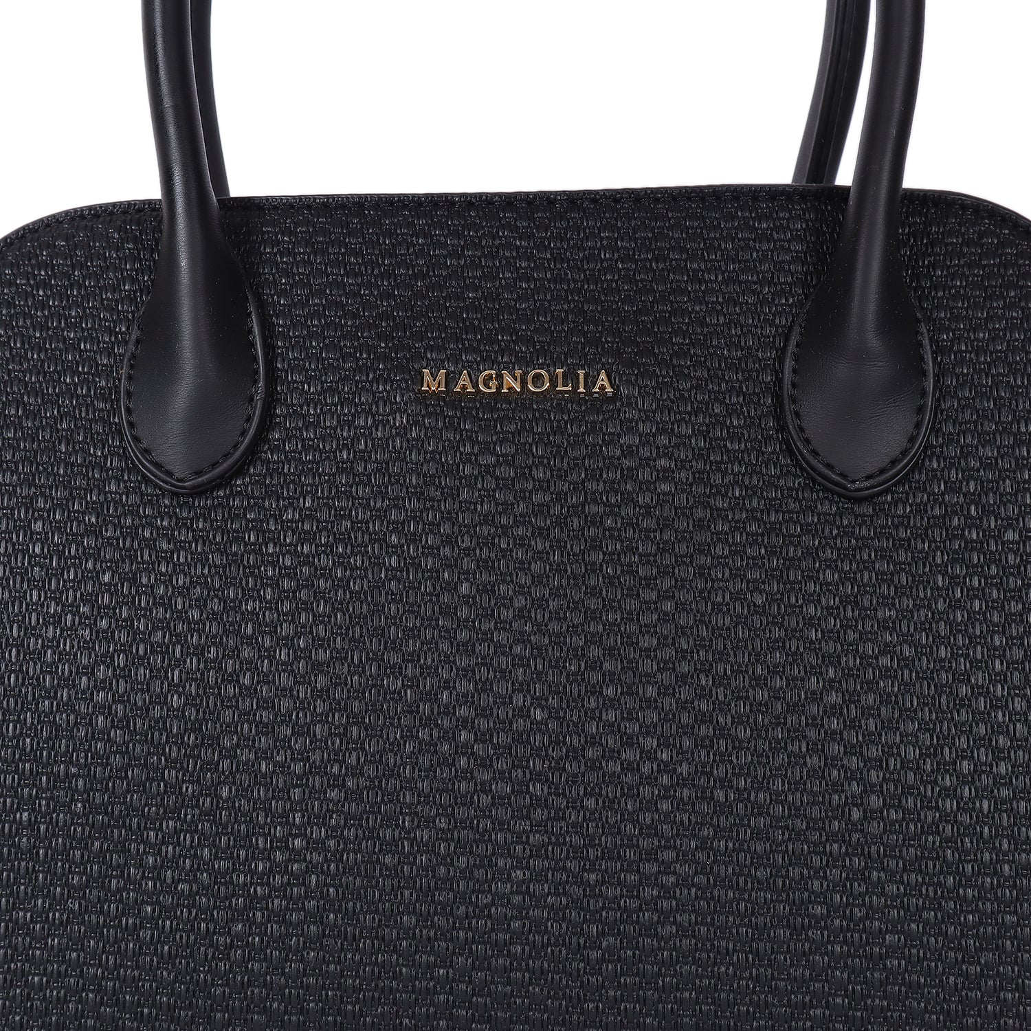 Magnolia Camille Textured Satchel Black