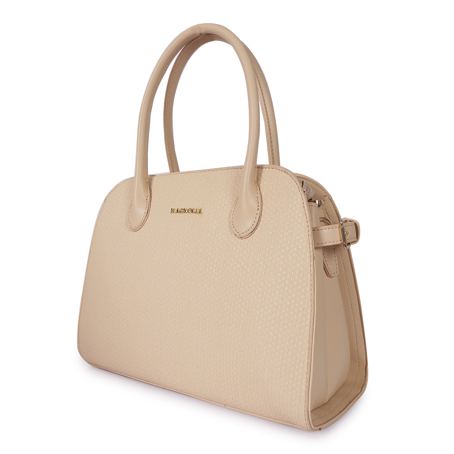 Magnolia Camille Textured Satchel Beige