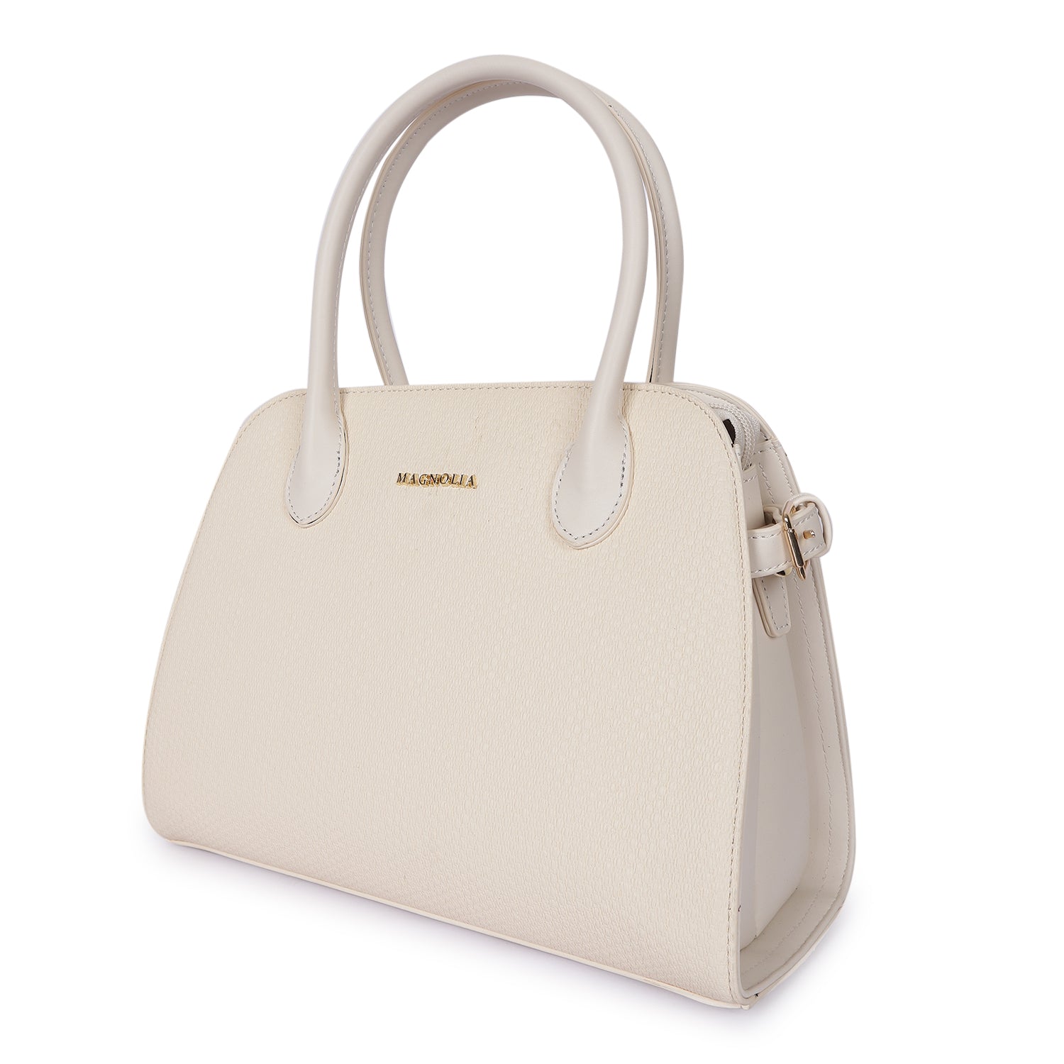 Magnolia Camille Textured Satchel White