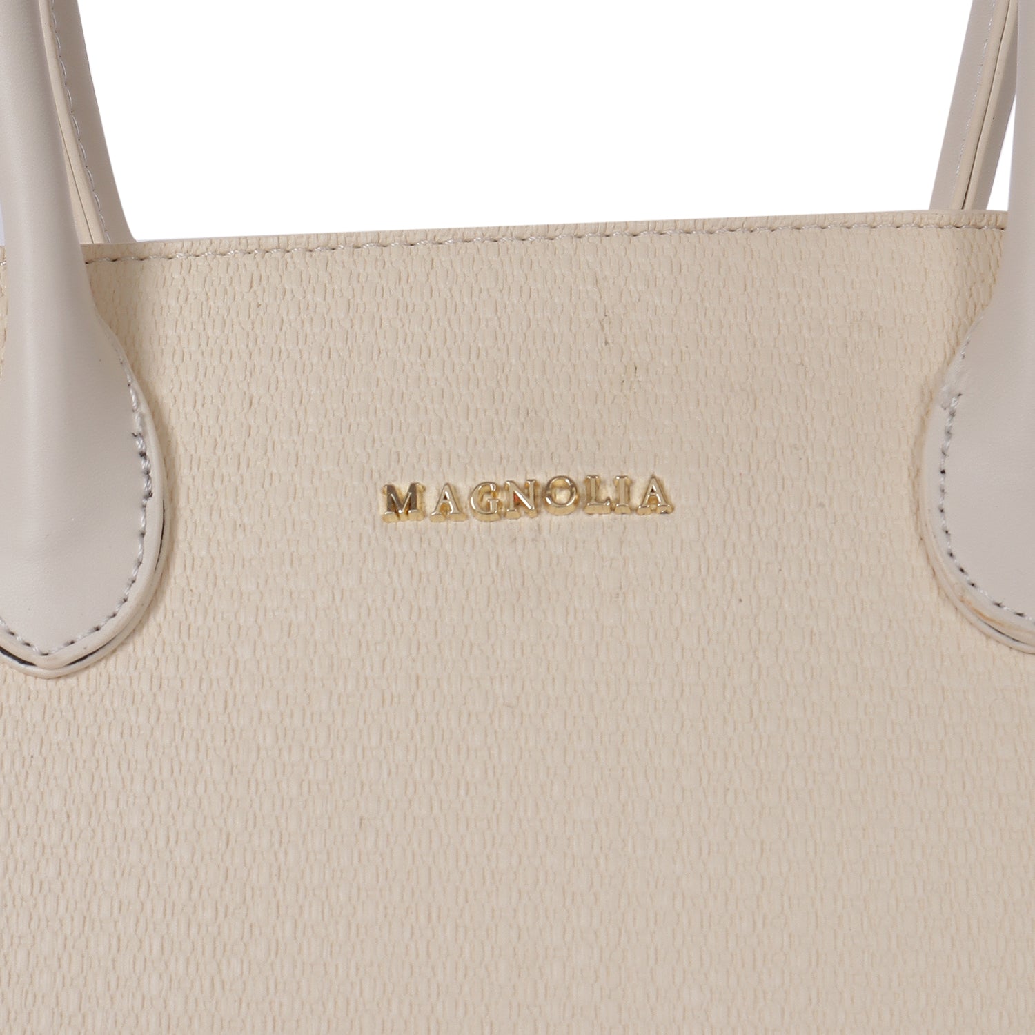 Magnolia Camille Textured Satchel White