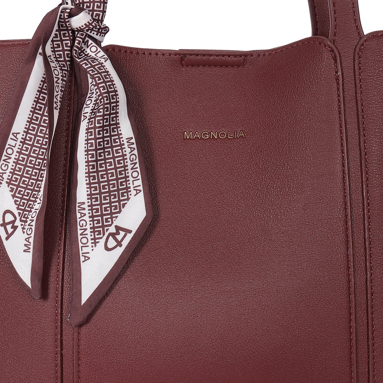 Magnolia Timeless Tote Bag Dark Red