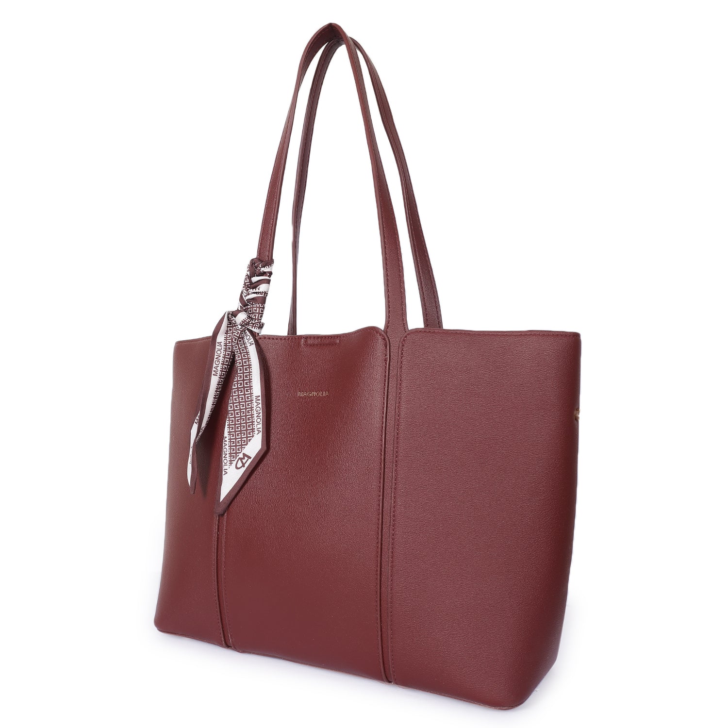 Magnolia Timeless Tote Bag Dark Red