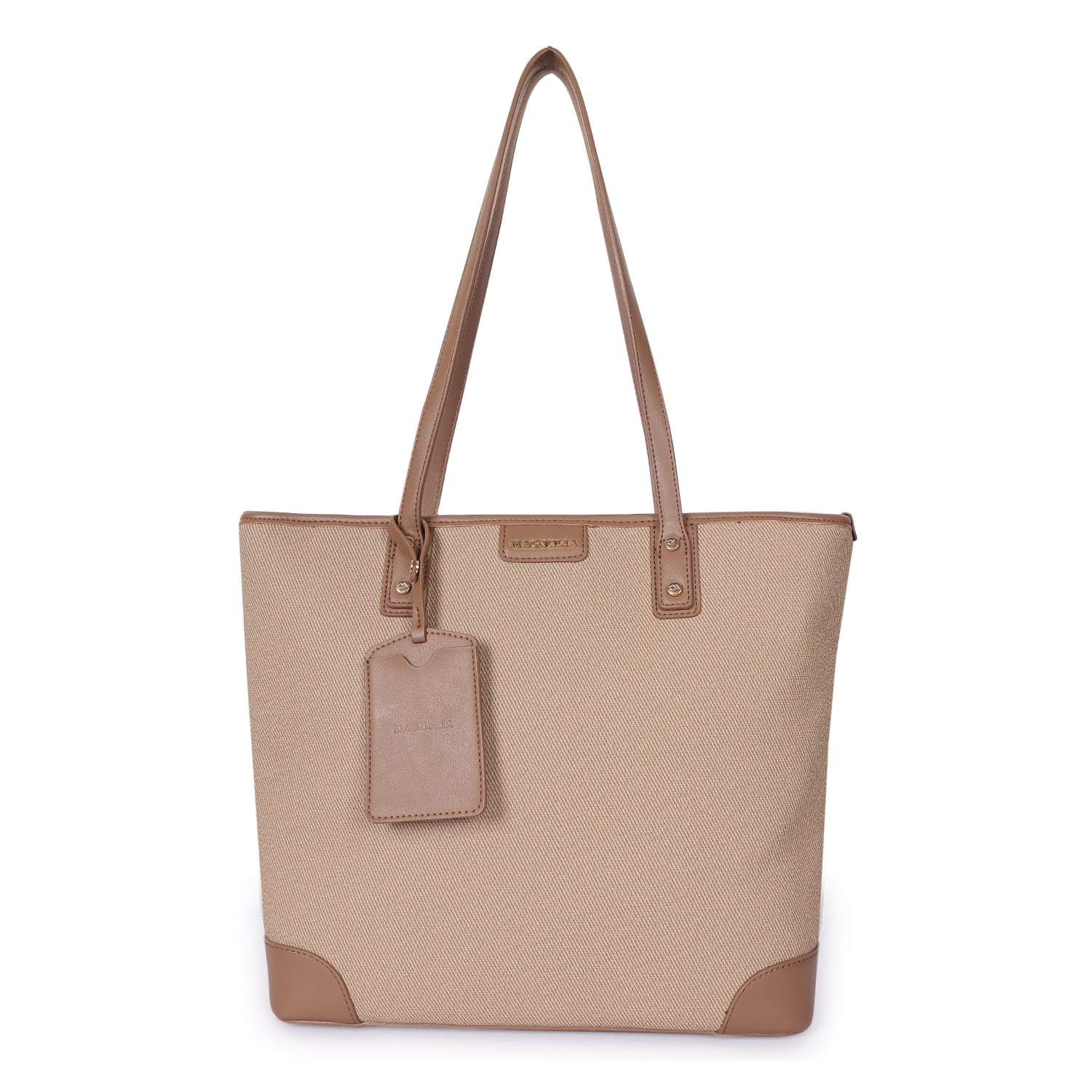 Magnolia Gloria Denim Tote Caramel Brown