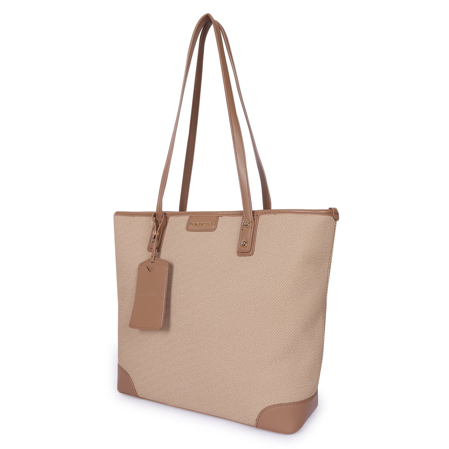 Magnolia Gloria Denim Tote Caramel Brown