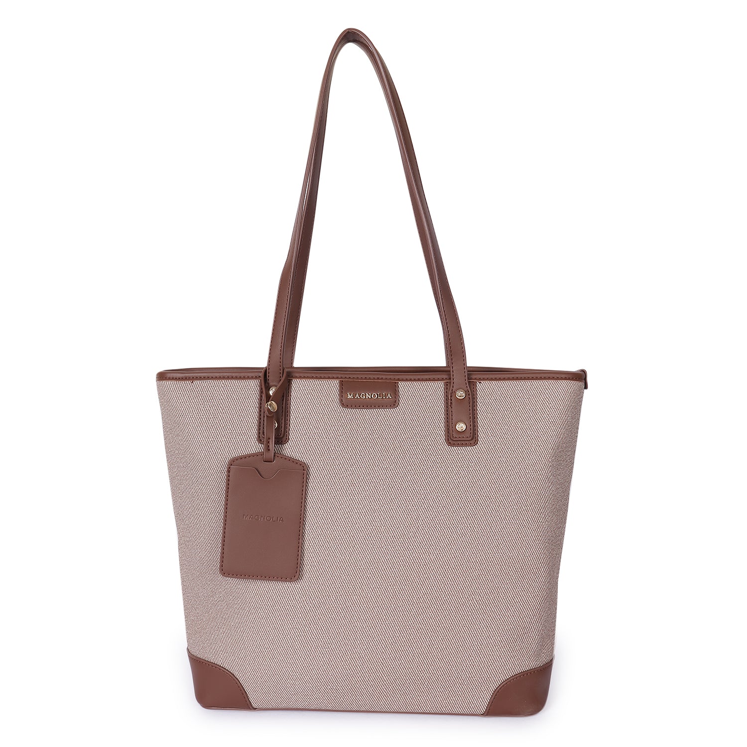 Magnolia Gloria Denim Tote Brown