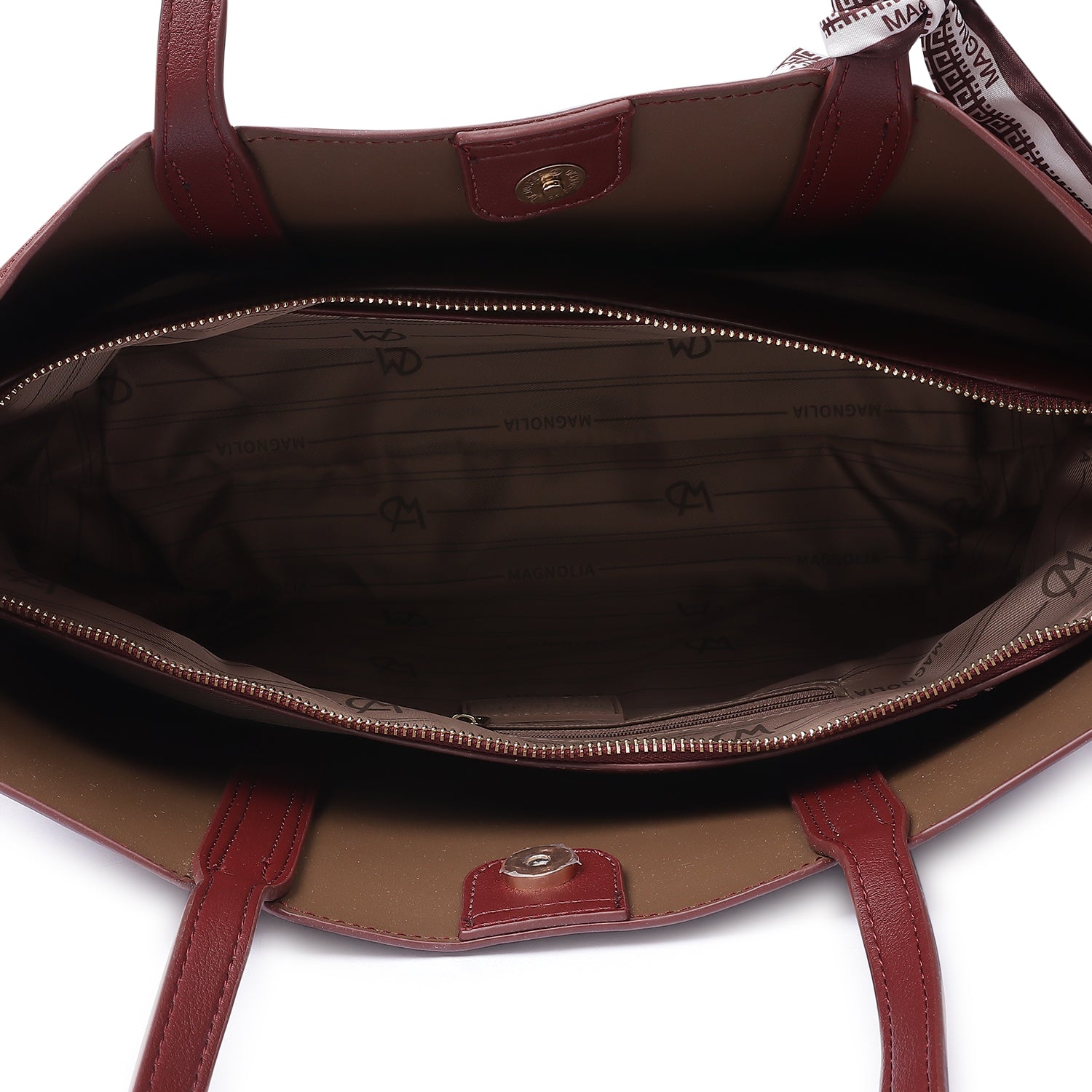 Magnolia Timeless Tote Bag Dark Red