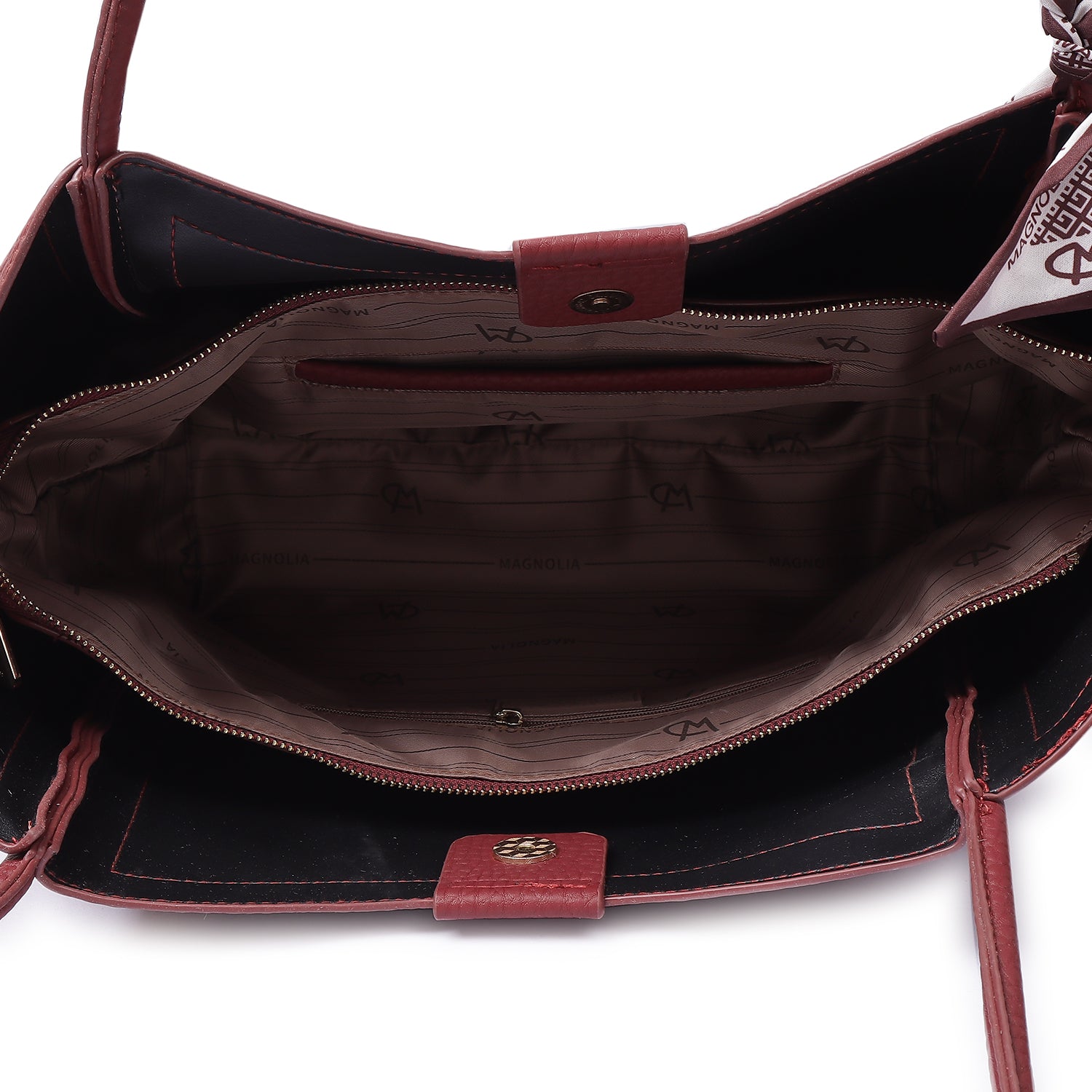 Magnolia Alex Tote Bag Dark Red