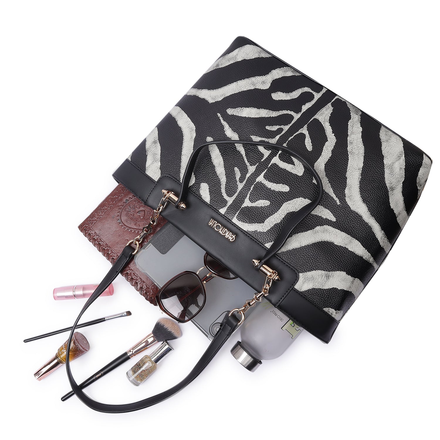 Magnolia Duo Tote Bag Zebra Print