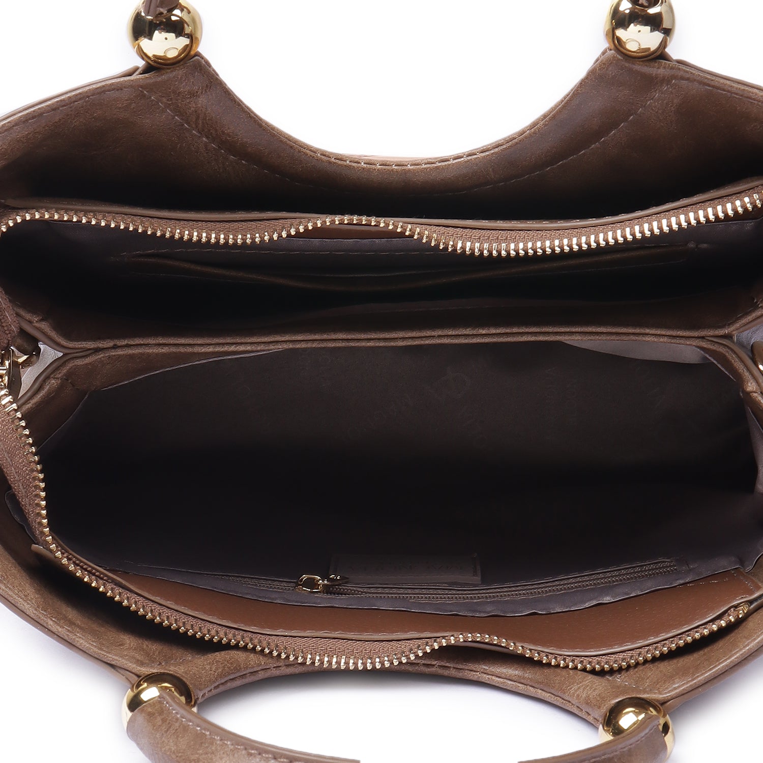 Magnolia Roch Round Handle Satchel Bag Brown