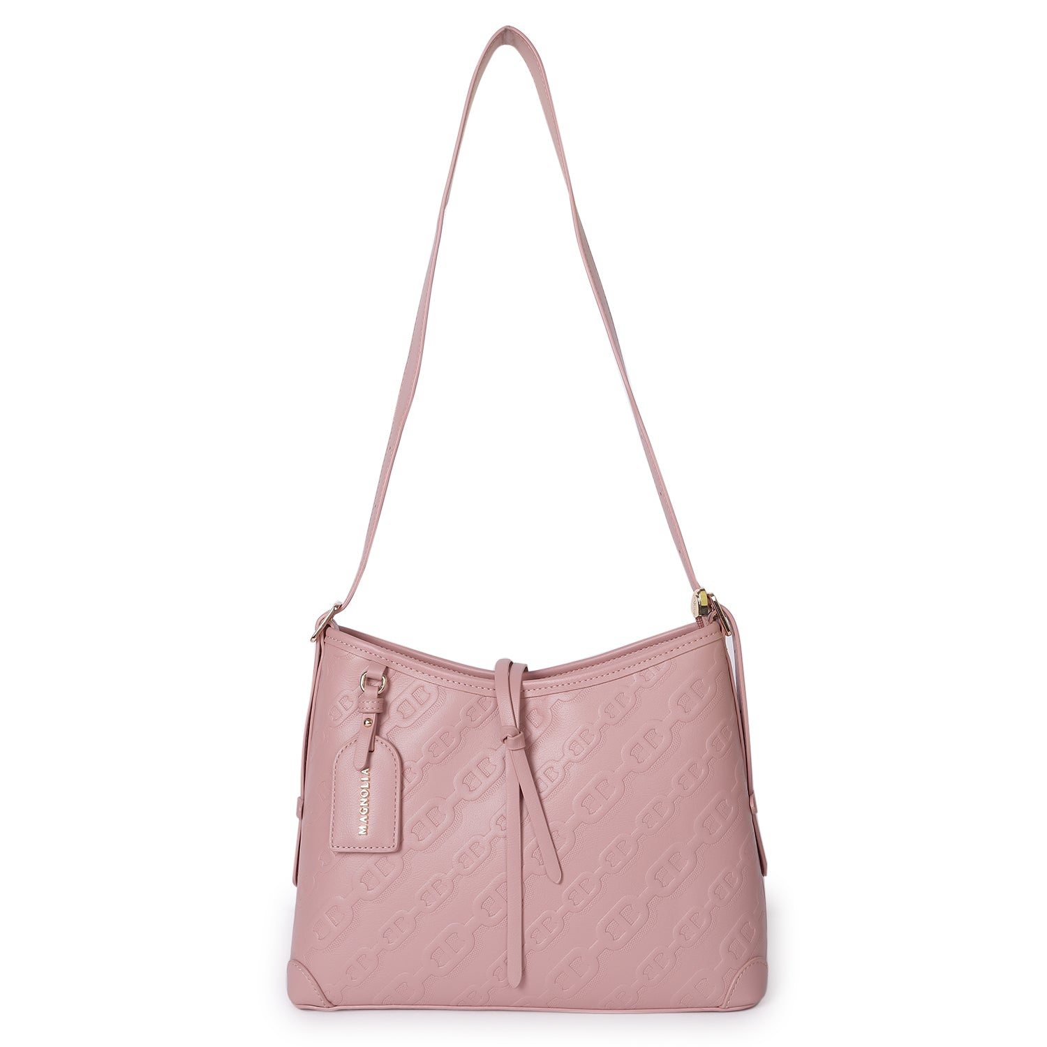 Magnolia Claire Embossed Crossbody Bag Pink