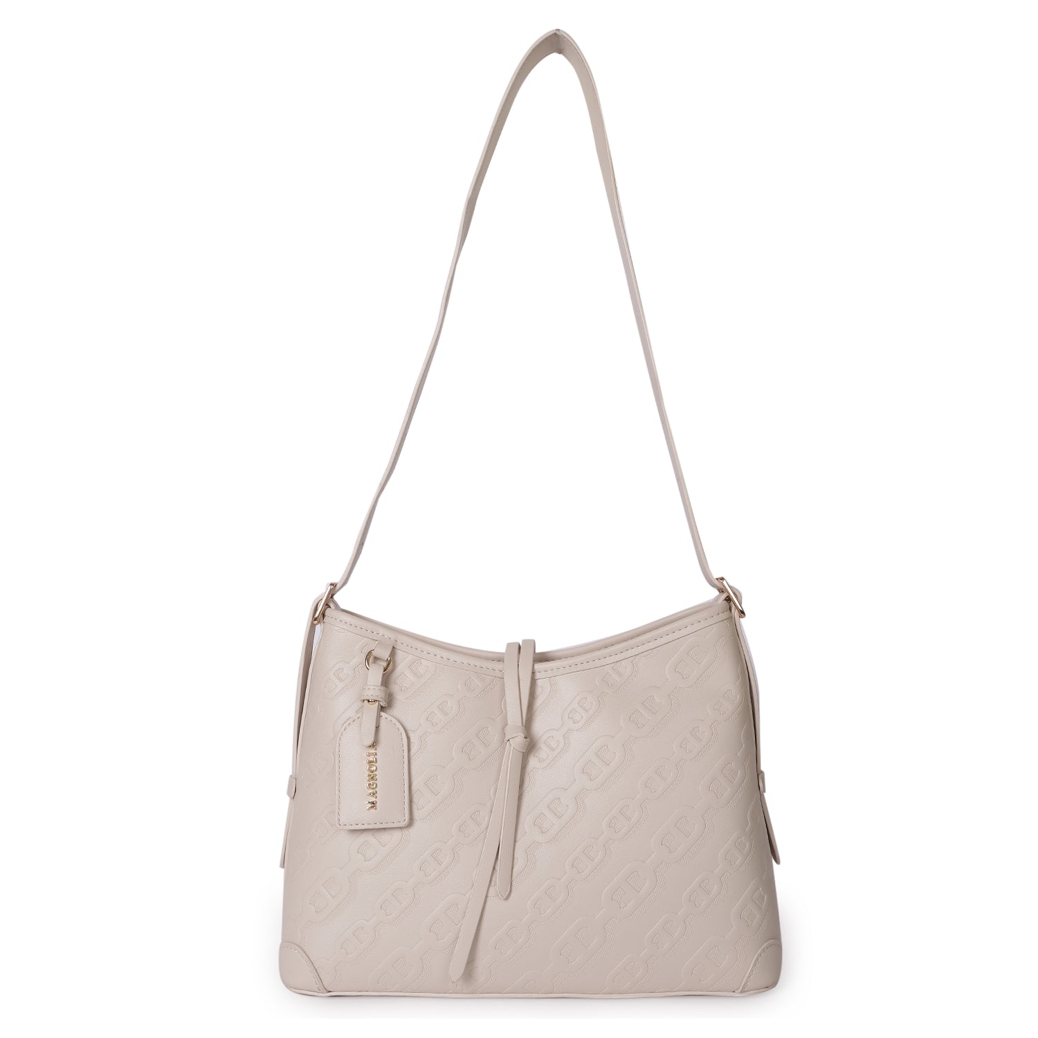 Magnolia Claire Embossed Crossbody Bag Off White