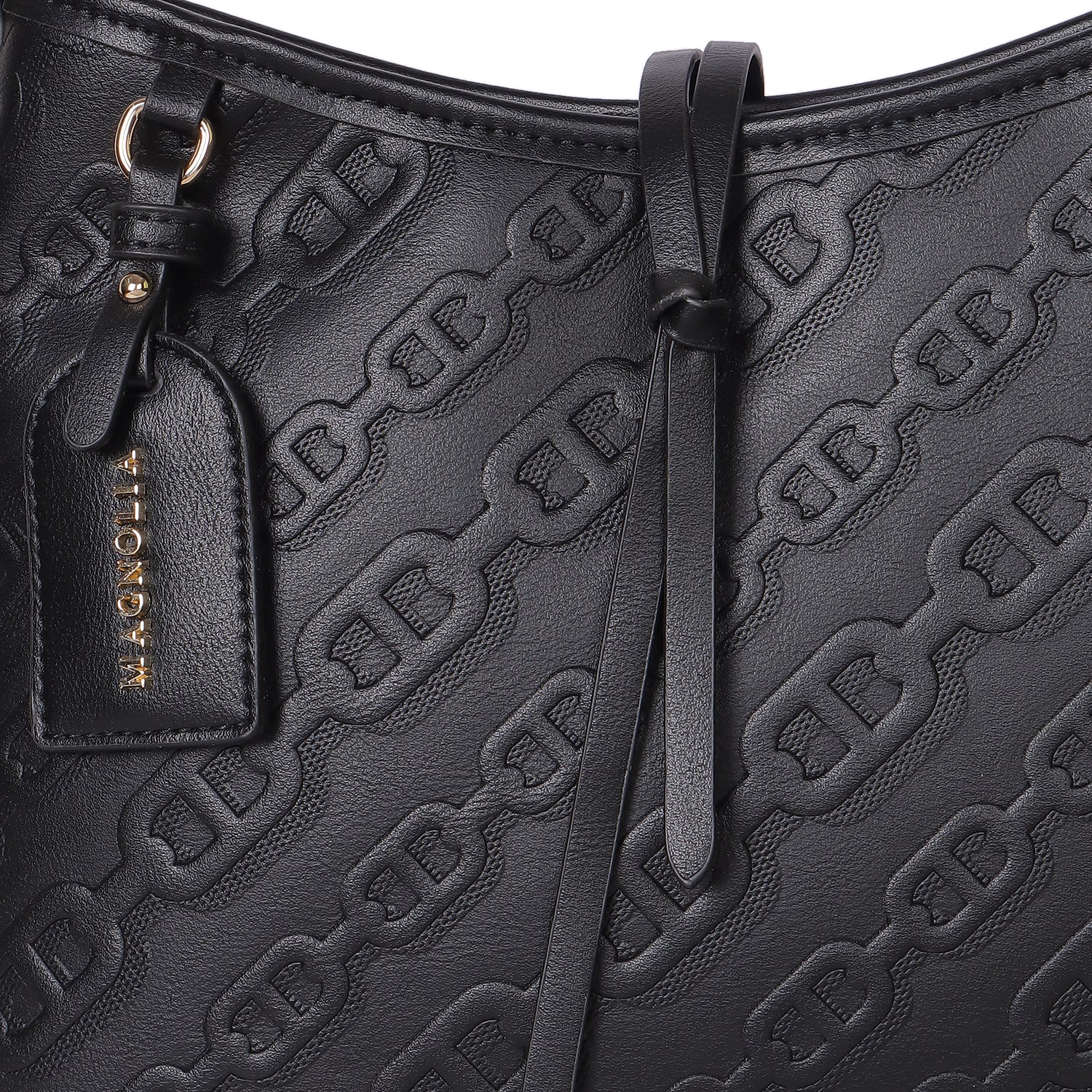 Magnolia Claire Embossed Crossbody Bag Black