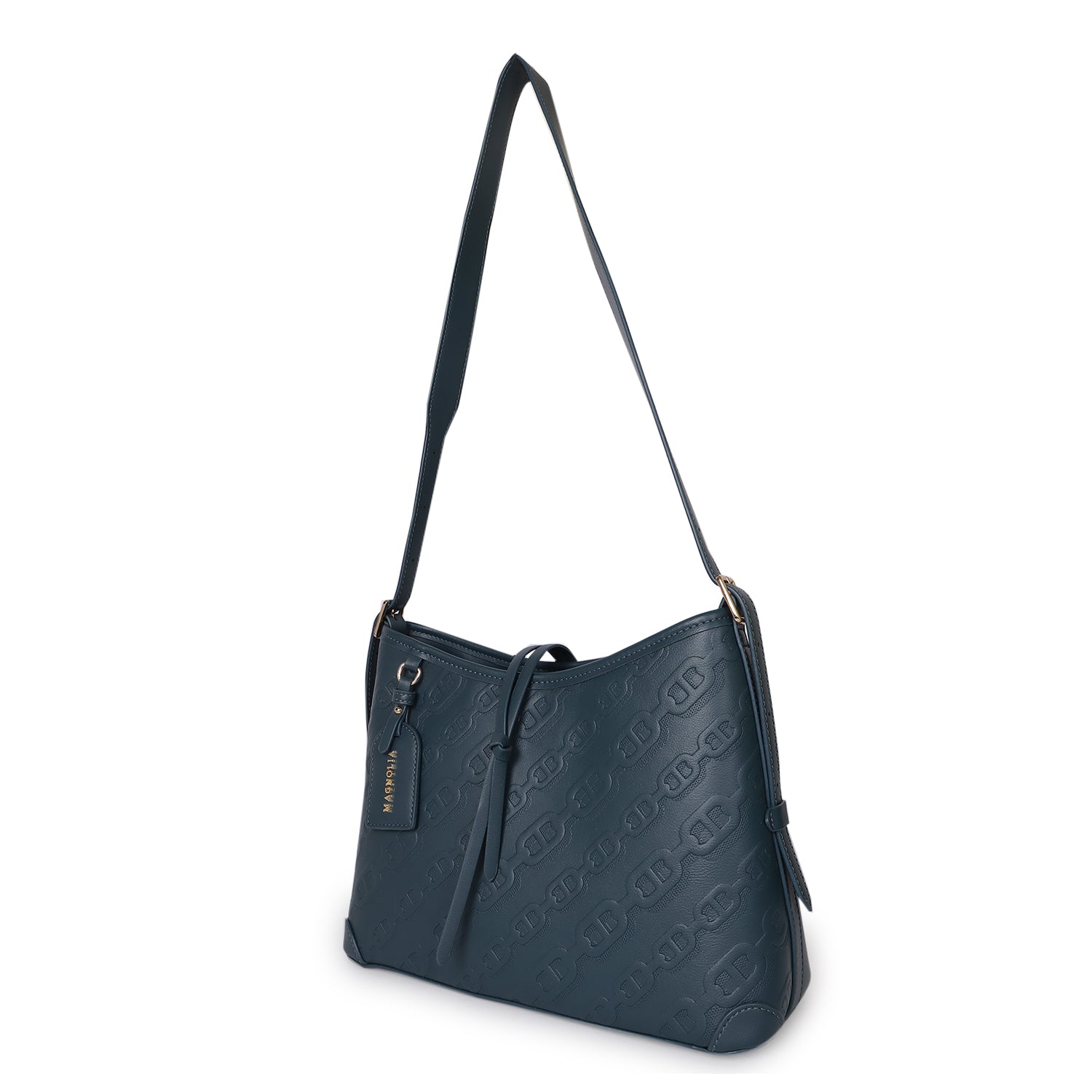 Magnolia Claire Embossed Crossbody Bag Blue