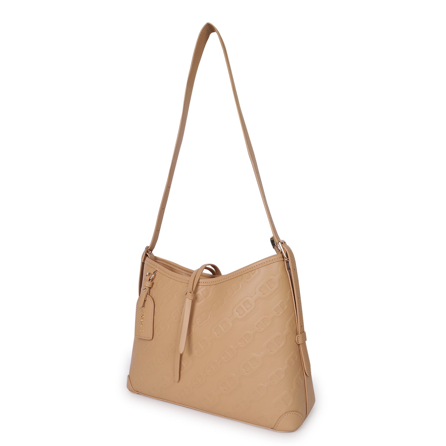 Magnolia Claire Embossed  Crossbody Bag Caramel Brown