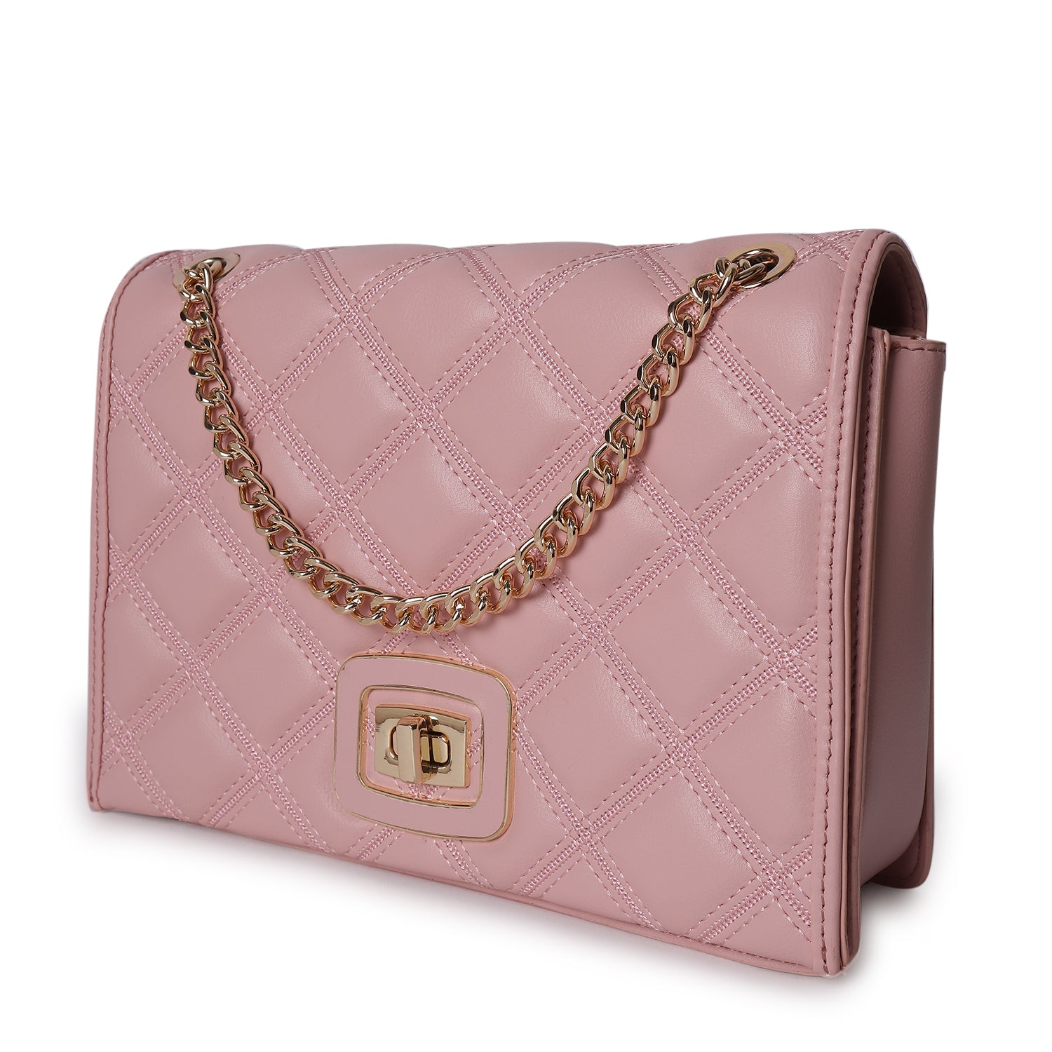 Magnolia Mia Luxe Quilted Sling Bag Pastel Pink