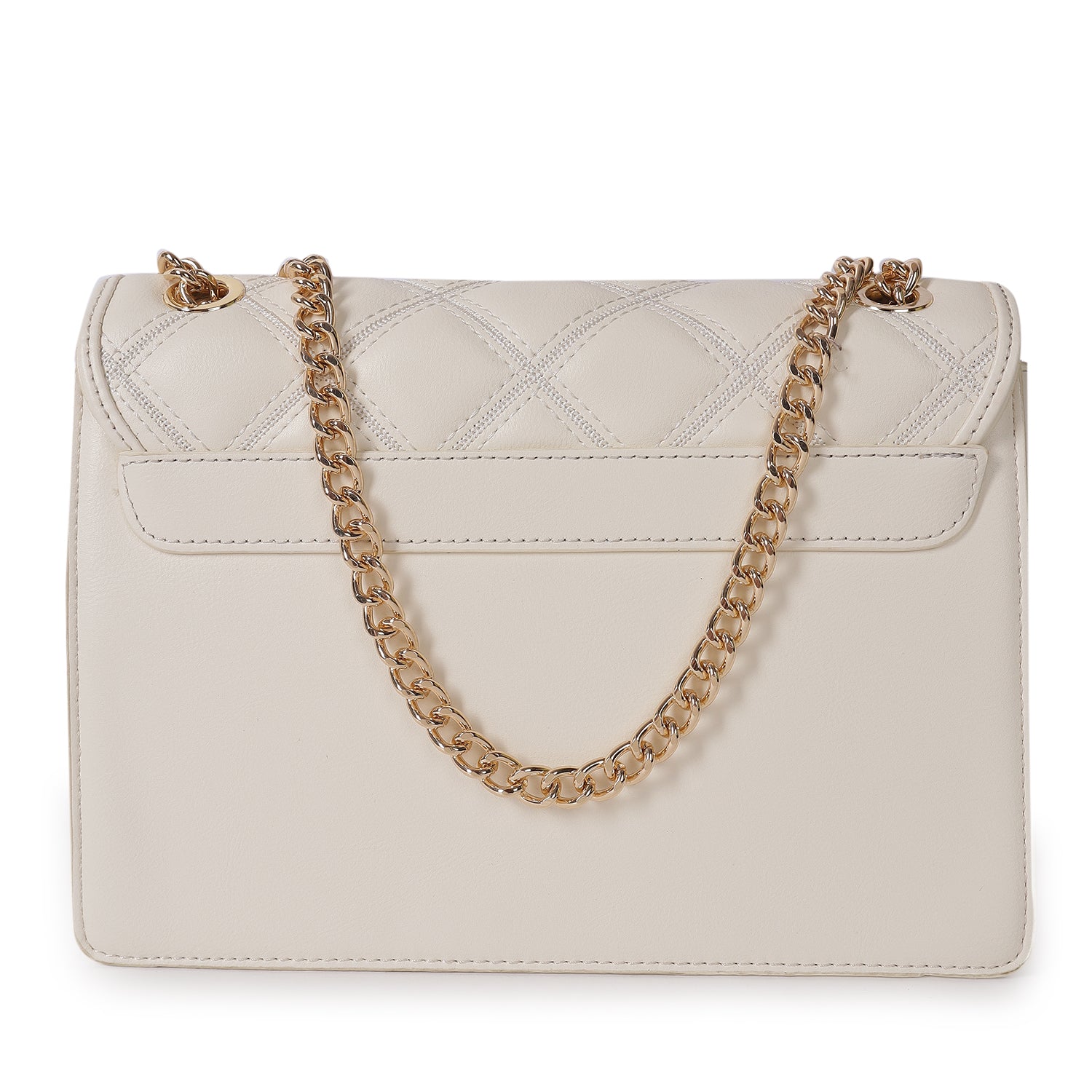 Magnolia Mia Luxe Quilted Sling Bag White