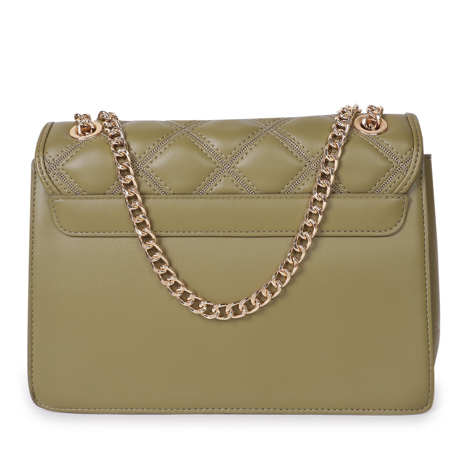 Magnolia Mia Luxe Quilted Sling Bag Moss Green