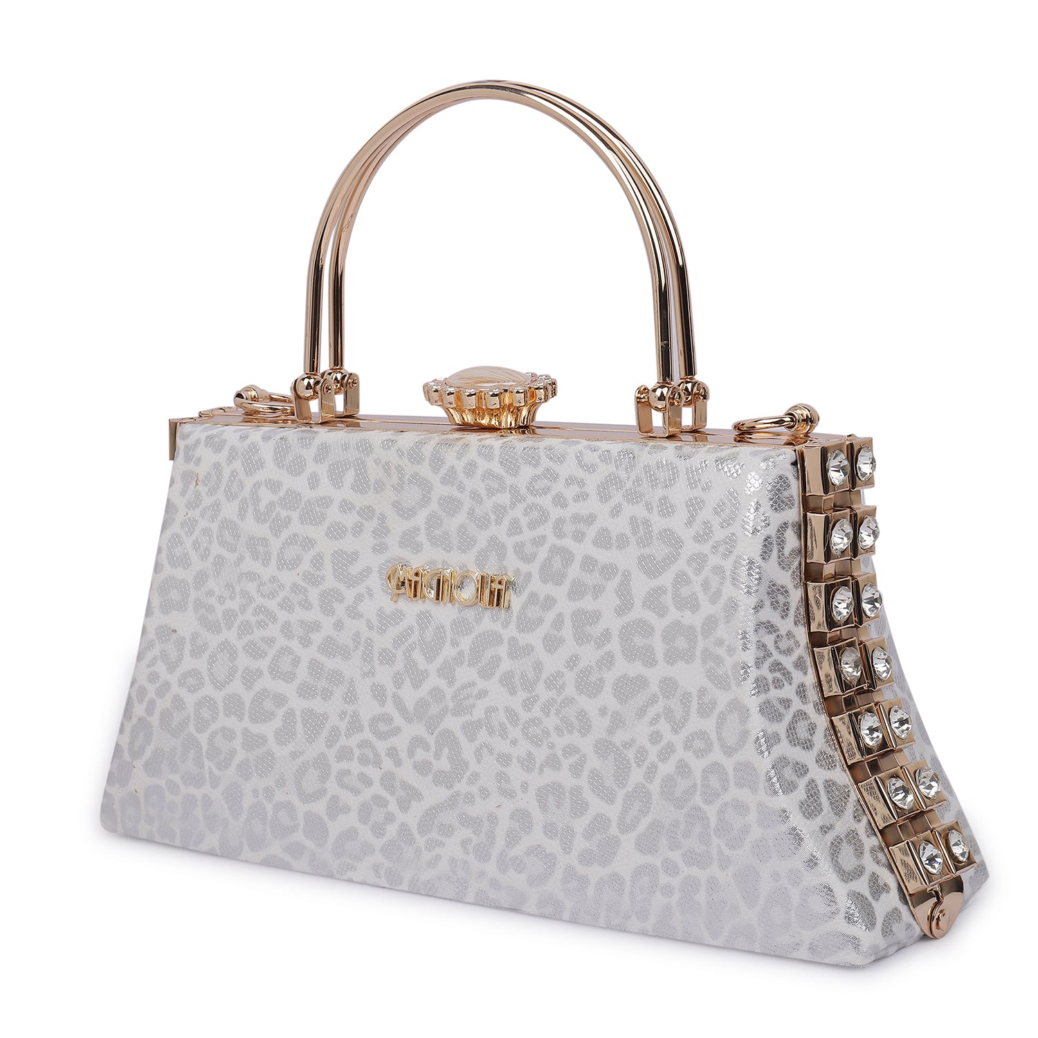 Magnolia Cheetah Chic Framed Clutch