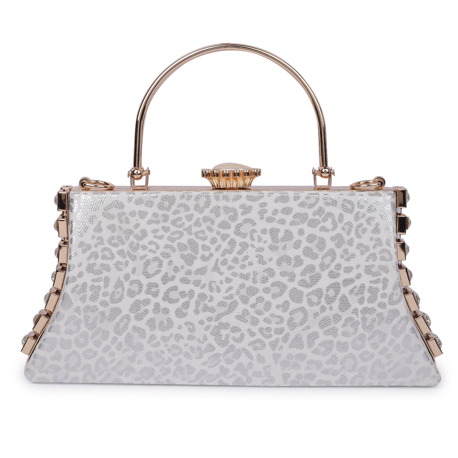 Magnolia Cheetah Chic Framed Clutch