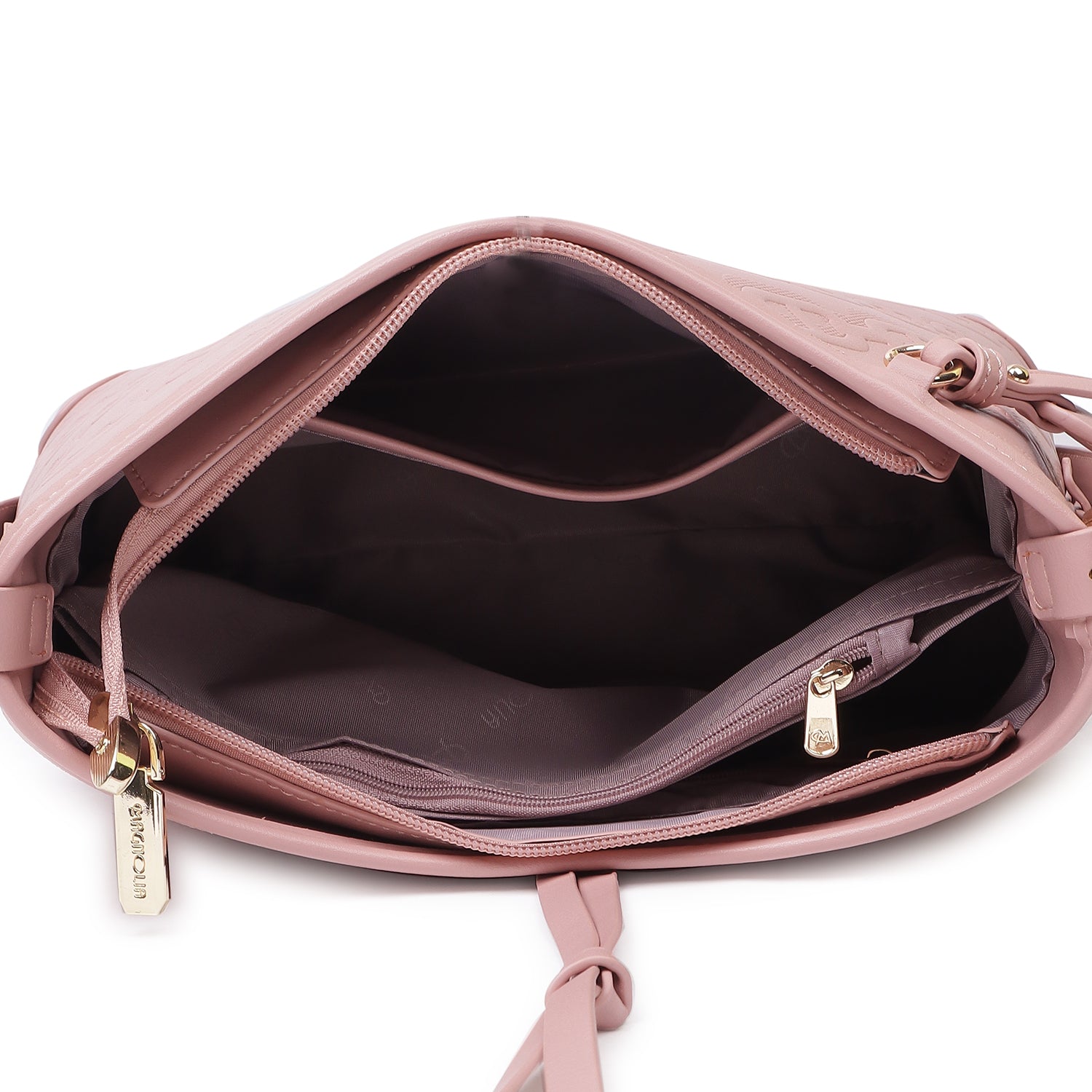 Magnolia Claire Embossed Crossbody Bag Pink