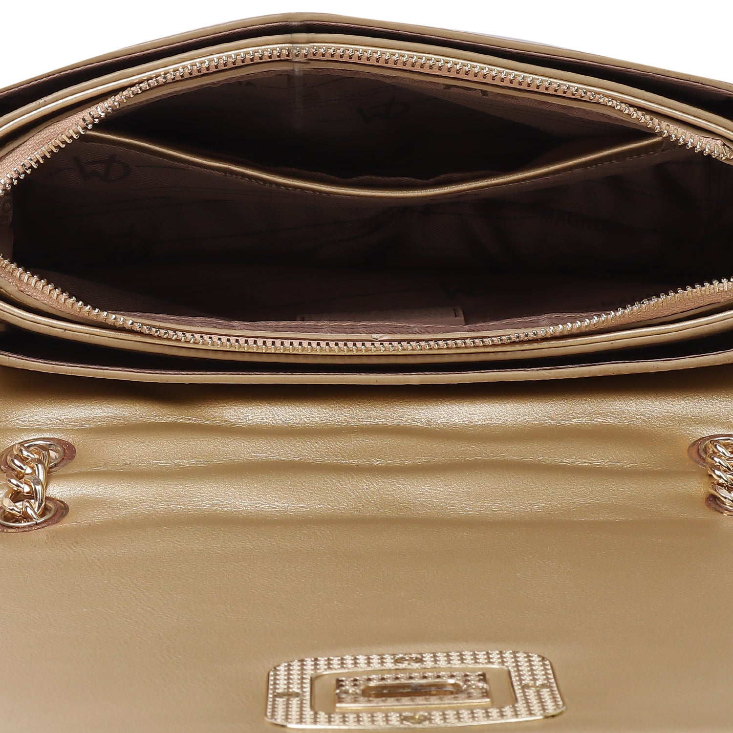 Magnolia Mia Luxe Quilted Sling Bag Golden