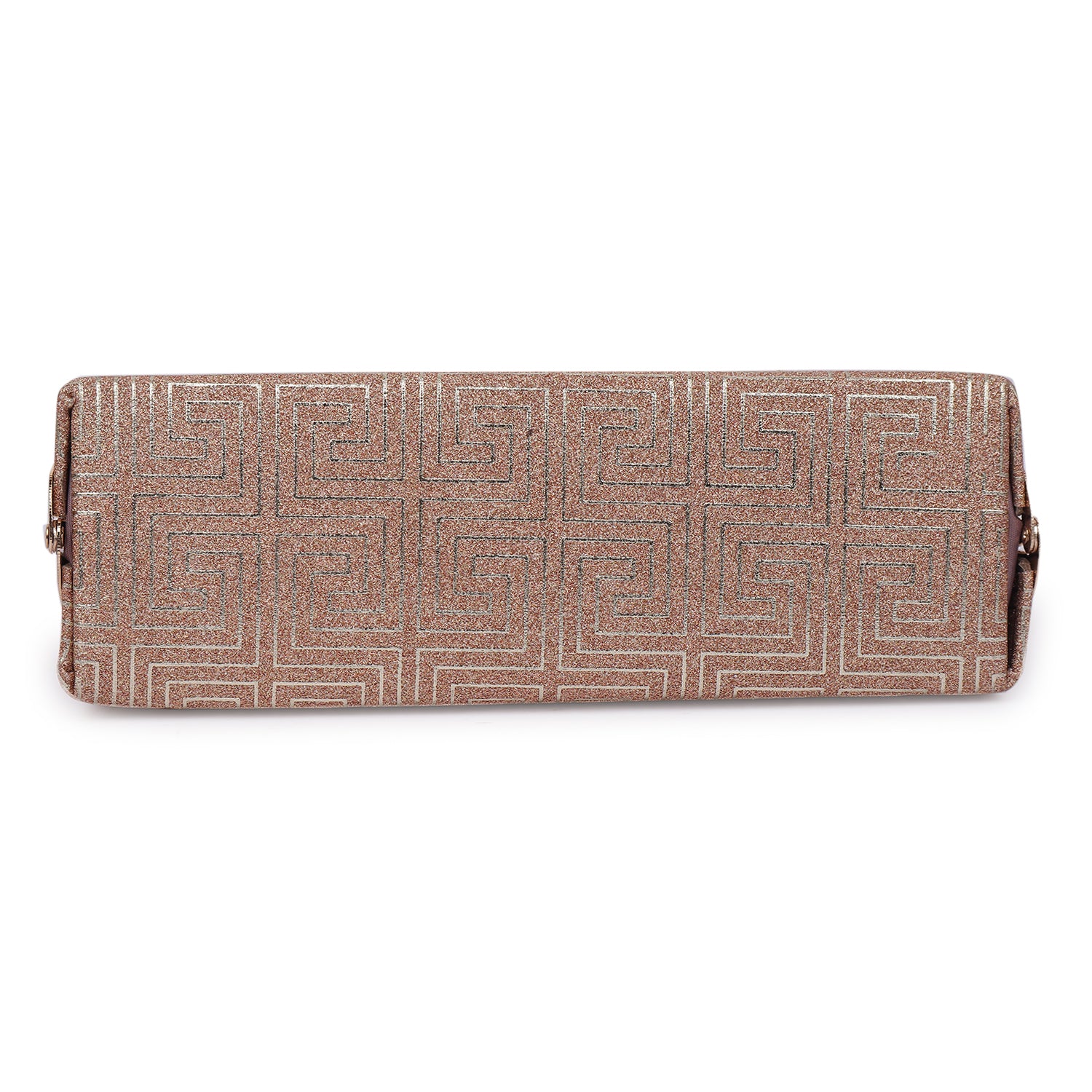 Magnolia Symmetrical Shine Framed Clutch