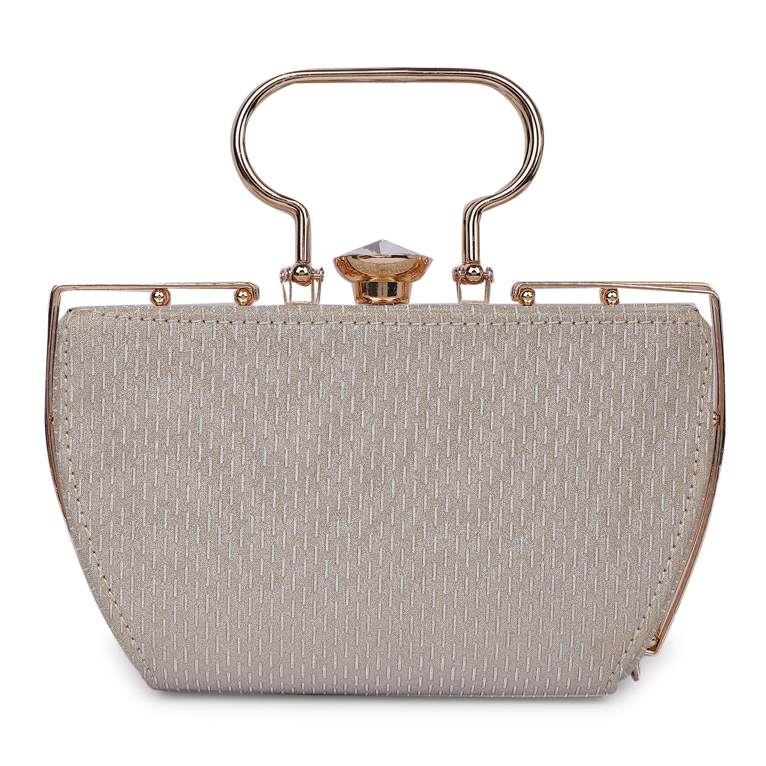 Magnolia Radiant Embossed Framed Clutch