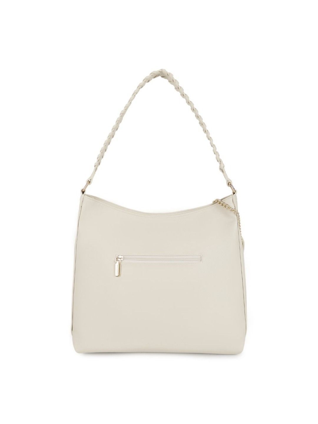 Magnolia PU Leather Women Beige Tote Bag