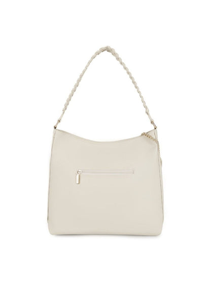 Magnolia PU Leather Women Beige Tote Bag